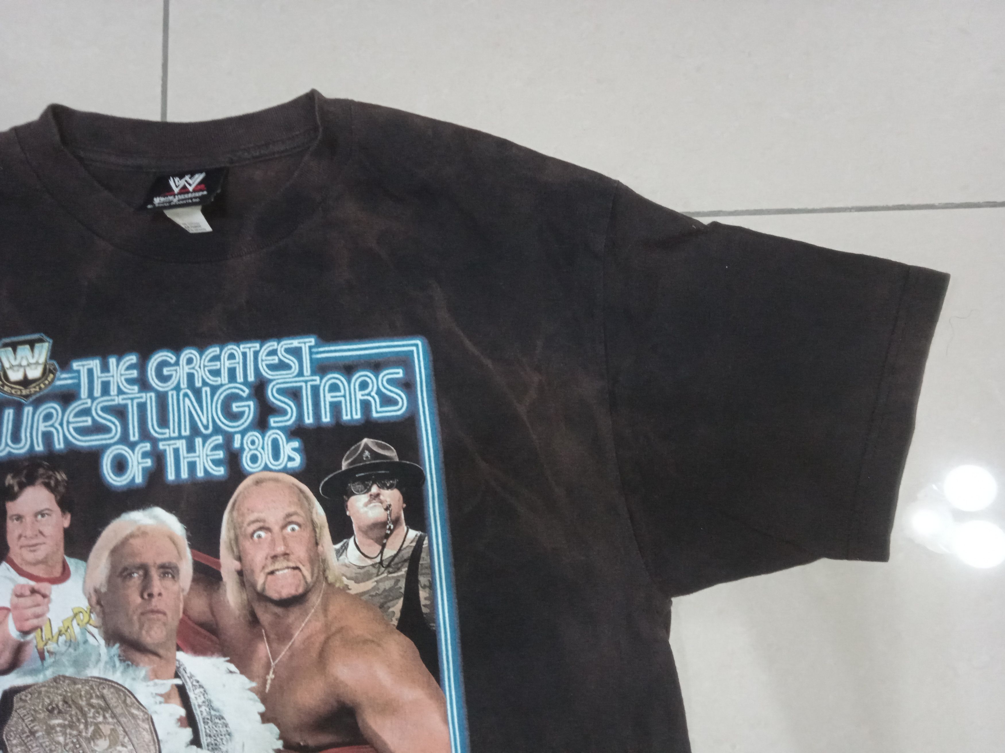 Vintage Vintage 2000s Greatest Wrestling Stars of 80s T-Shirt Size US L / EU 52-54 / 3 - 5 Thumbnail