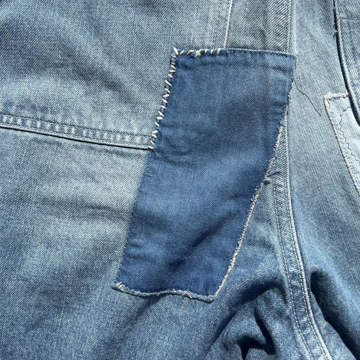 Kapital Kountry Kapital Damaged Denim Patchwork Painter Pants Made in Japan Size US 32 / EU 48 - 10 Thumbnail