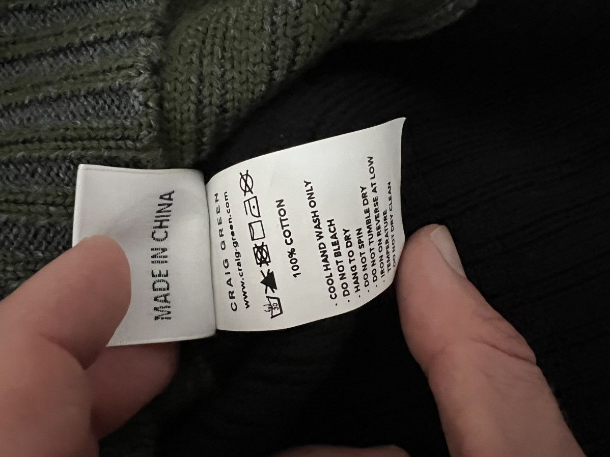 Craig Green Black/Green Knitwear Size US M / EU 48-50 / 2 - 2 Thumbnail