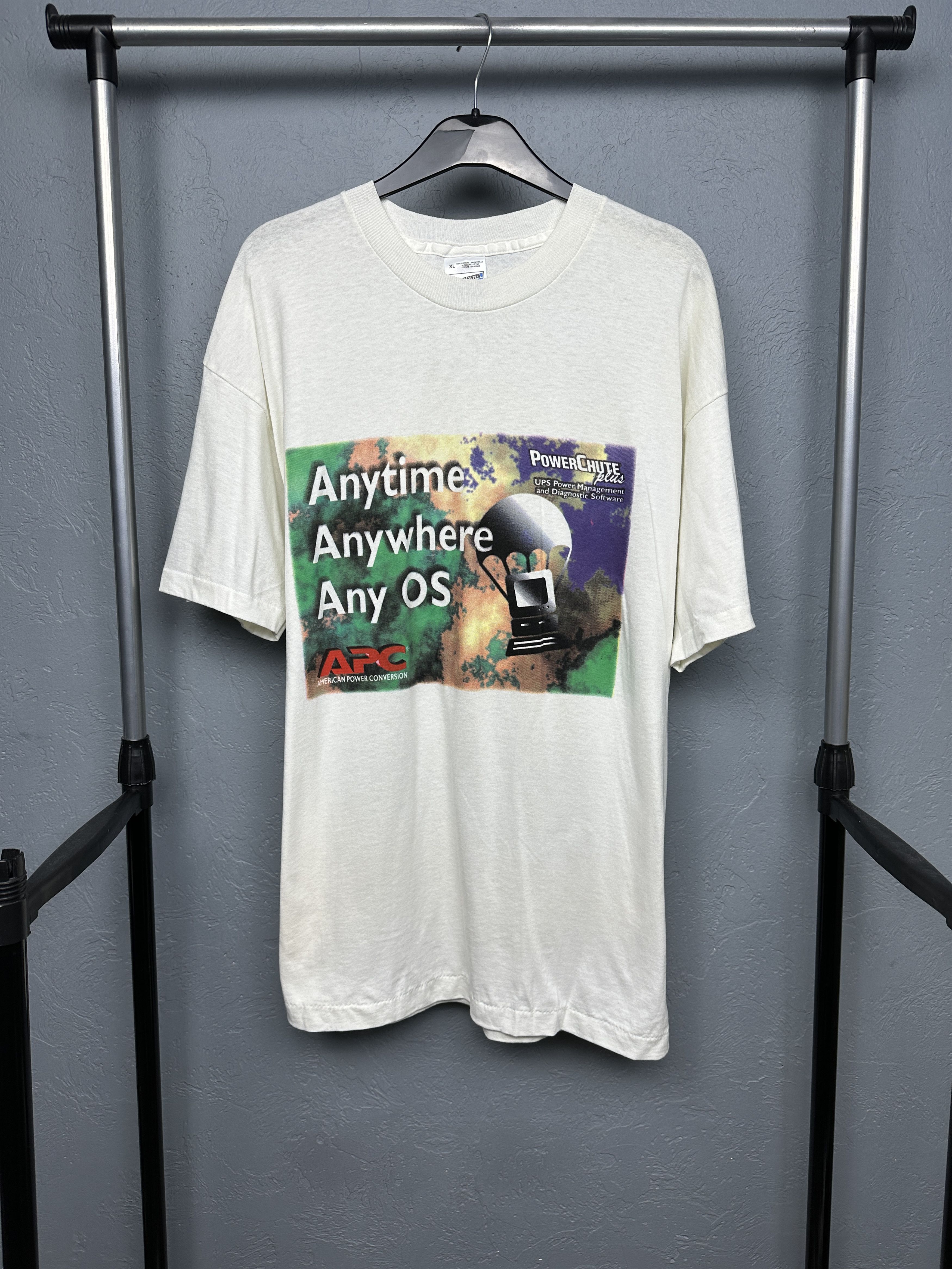 Vintage American Power Conversion APC 90s Vintage Mens T-Shirt Size US XL / EU 56 / 4 - 1 Thumbnail