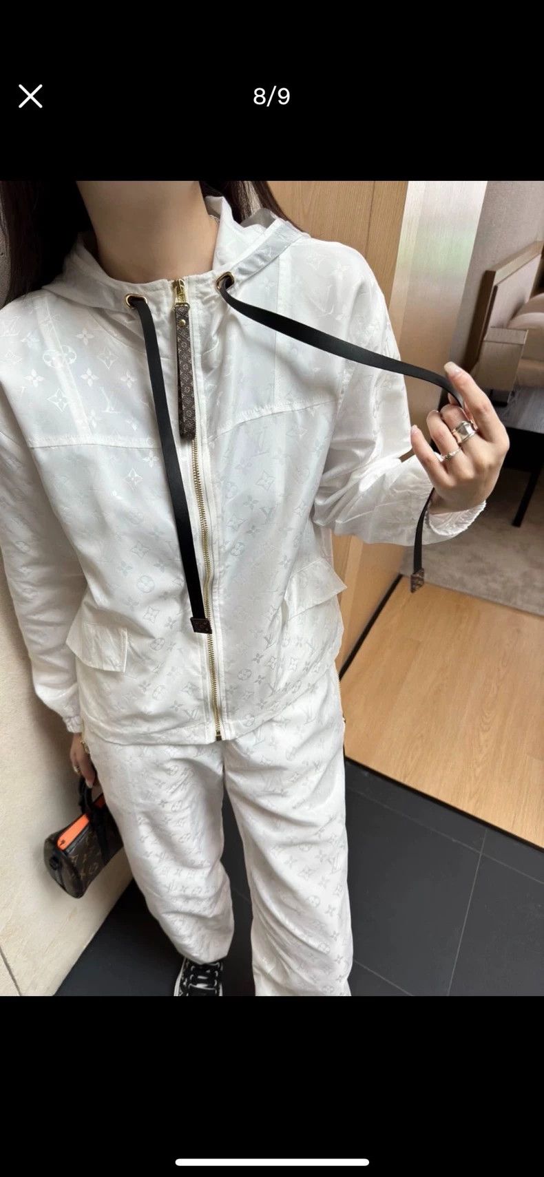 Louis Vuitton Louis Vuitton White Hooded Jacket Size US XS / EU 42 / 0 - 1 Thumbnail