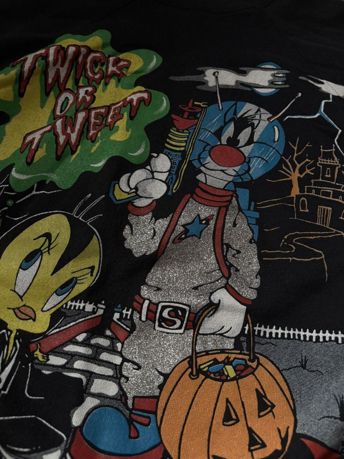 Vintage Freeze Warner Bros 1994 vintage rare sweatshirt NY made USA Size US L / EU 52-54 / 3 - 9 Thumbnail