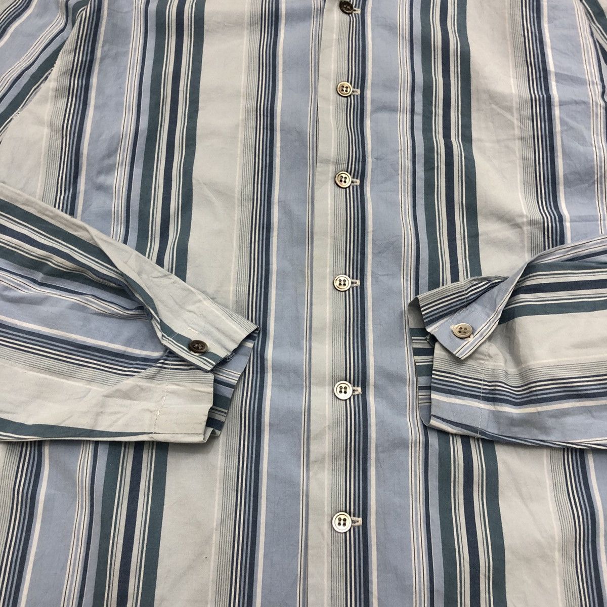 Hai Sporting Gear × Issey Miyake 1990s Hai Sporting Gear Shirt with Hoodie Size US M / EU 48-50 / 2 - 6 Thumbnail