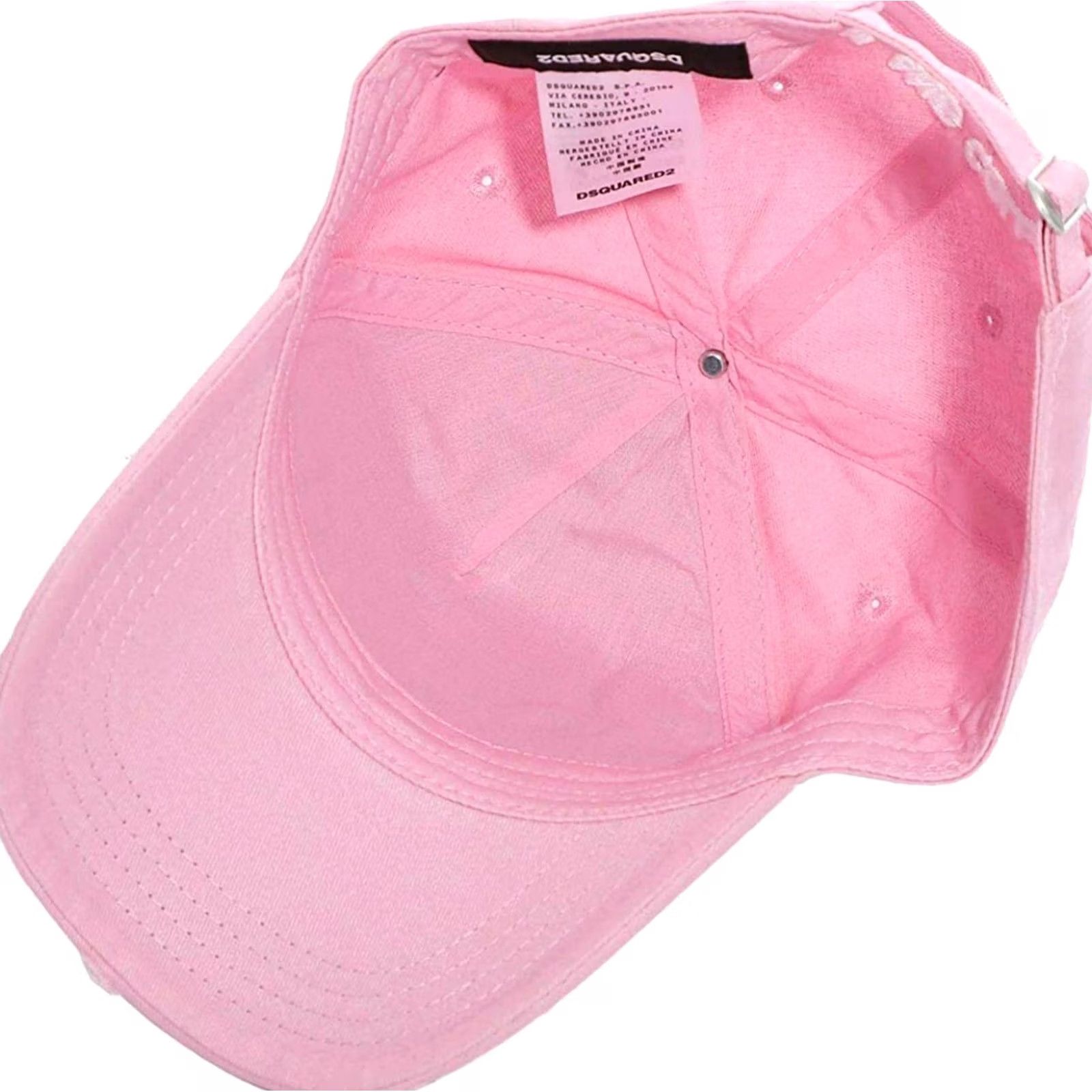 Dsquared2 Dsquared2 Cool Way Embroidered Logo Baseball Cap Hat Adjustable Pink Size ONE SIZE - 3 Thumbnail