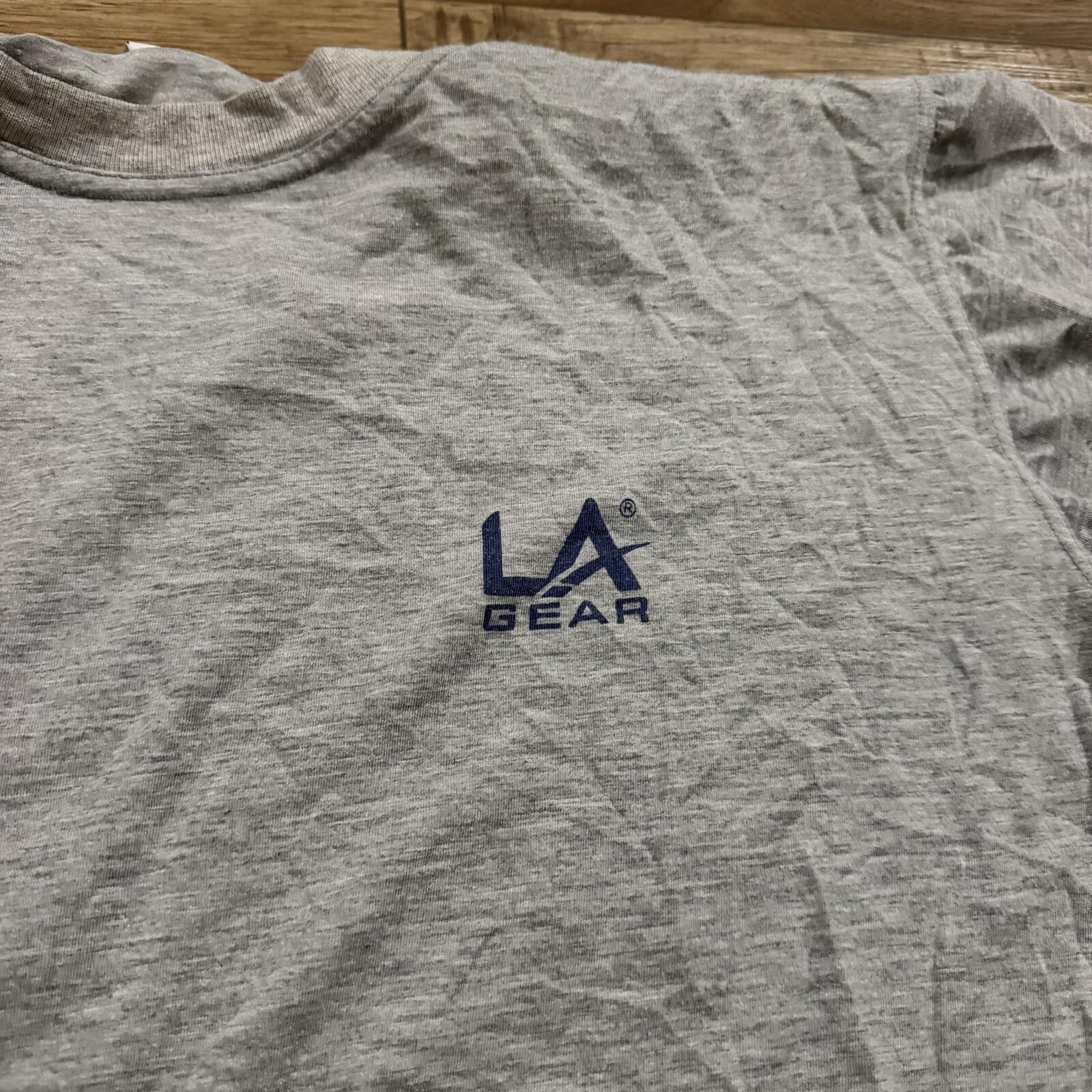 La Gear Vintage 90s Los Angeles LA Gear Gym Fitness Shirt Grey Size US XL / EU 56 / 4 - 9 Thumbnail