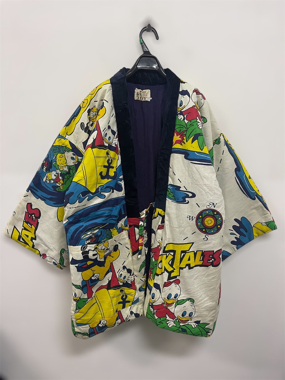 Disney × Japanese Brand × Vintage 80s Duck Tales Full Print Puffy Hanten Kimon Jacket Size US L / EU 52-54 / 3 - 1 Thumbnail