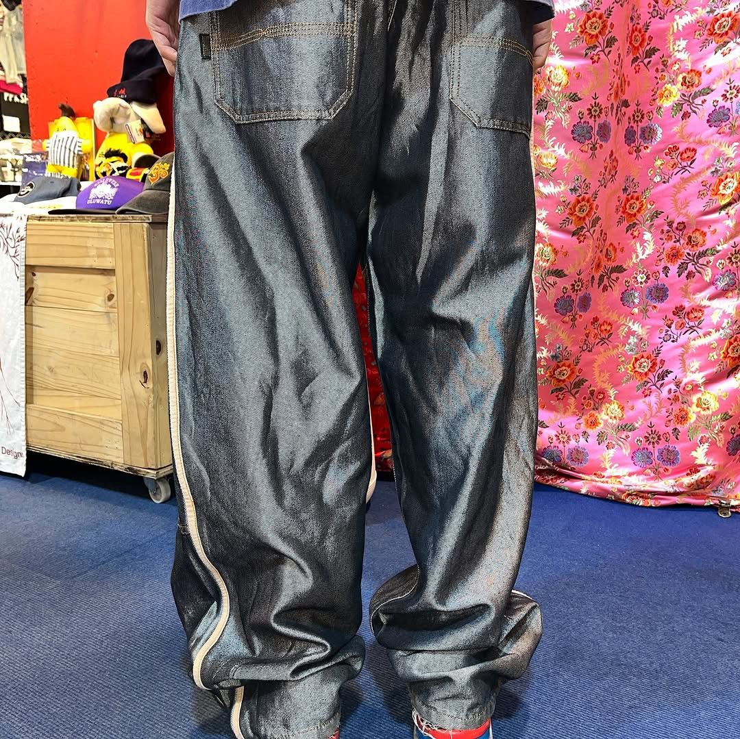 Pelle Pelle Pelle Pelle Y2K metallic silver baggy denim jeans Size US 36 / EU 52 - 5 Thumbnail
