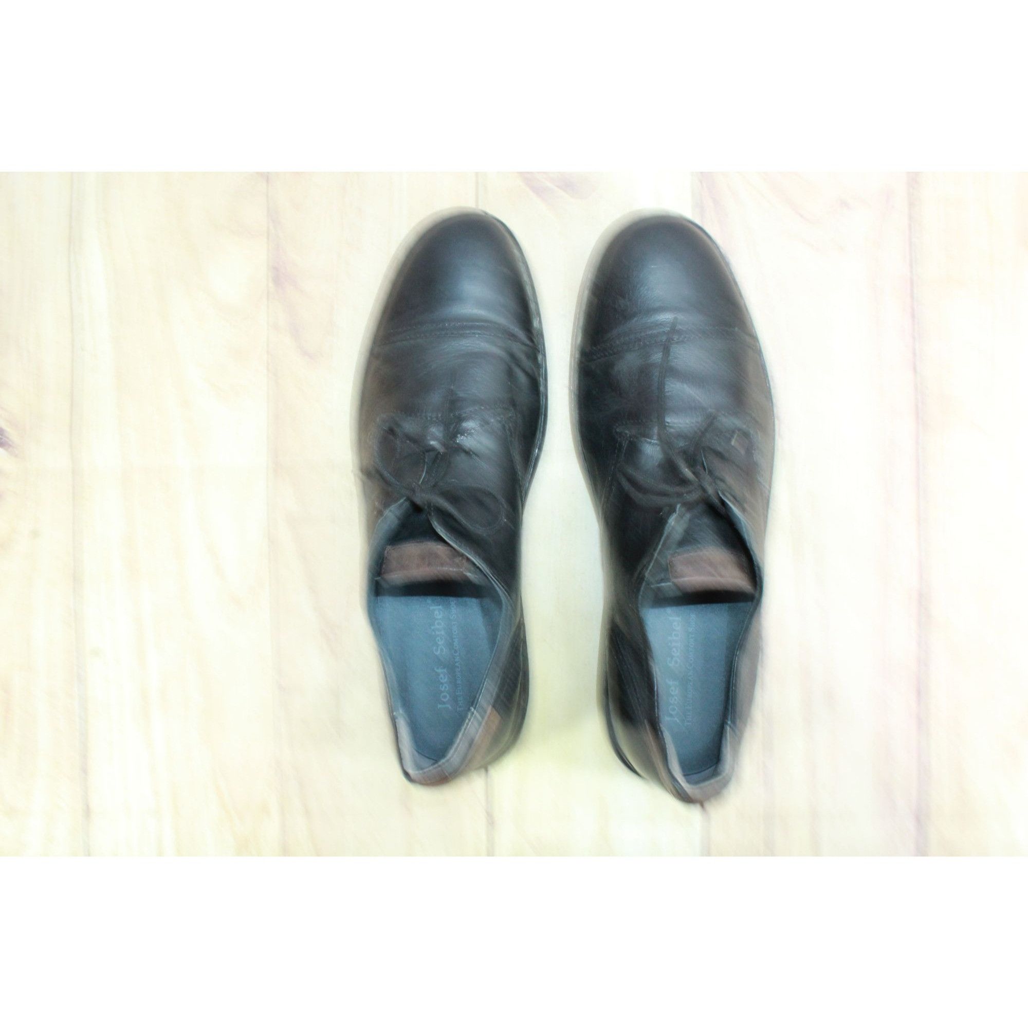 JOSEF SEIBAL Josef Seibel Jordan 03 Black Leather Oxfords Men's Size 13 Size US 13 / EU 46 - 7 Thumbnail