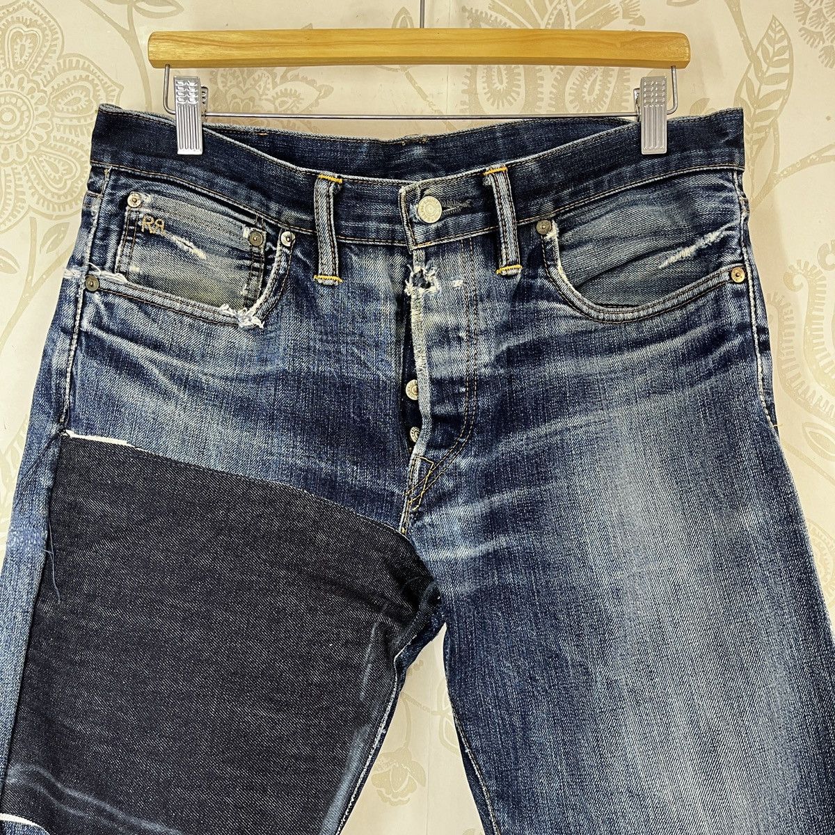 RRL Ralph Lauren Vintage RRL Ralph Lauren Hidden Rivet Distressed Denim Size US 34 / EU 50 - 24 Thumbnail