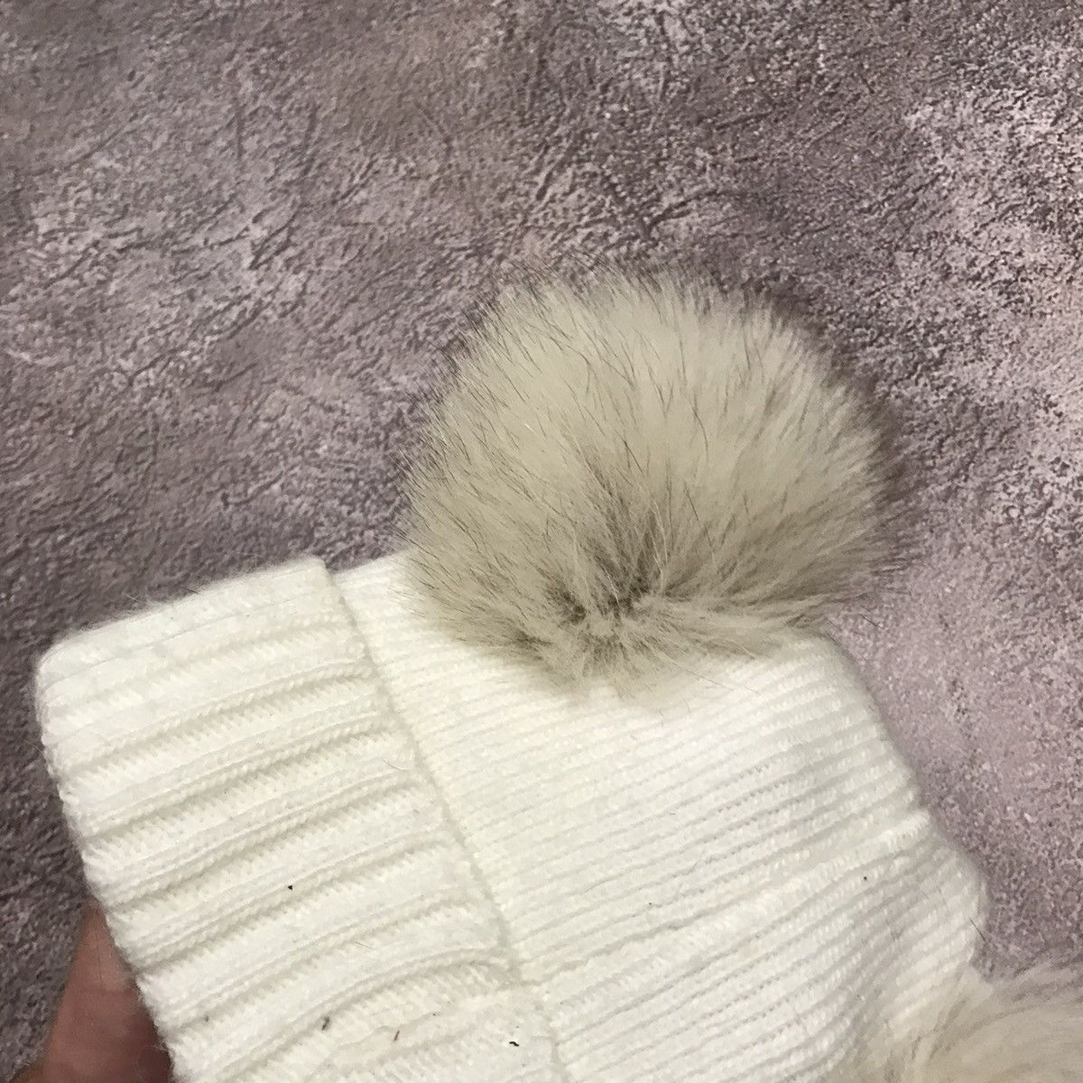 Vintage Vintage 90s Mohair Pom Beanie Emo Grunge Alt Streetwear OS Size ONE SIZE - 4 Thumbnail
