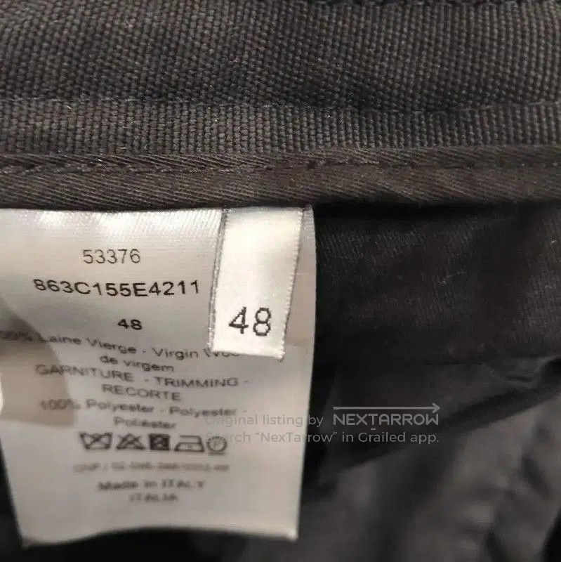 Dior Dior Black Cotton Casual Pants for Men . Size US 34 / EU 50 - 4 Thumbnail