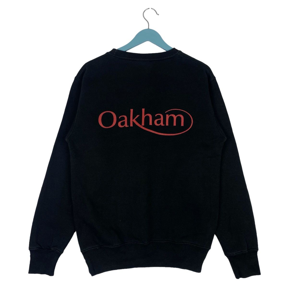 Designer × Vintage Oakhom Sweatshirt Black Crewneck Pullover Jumper Size US M / EU 48-50 / 2 - 5 Thumbnail