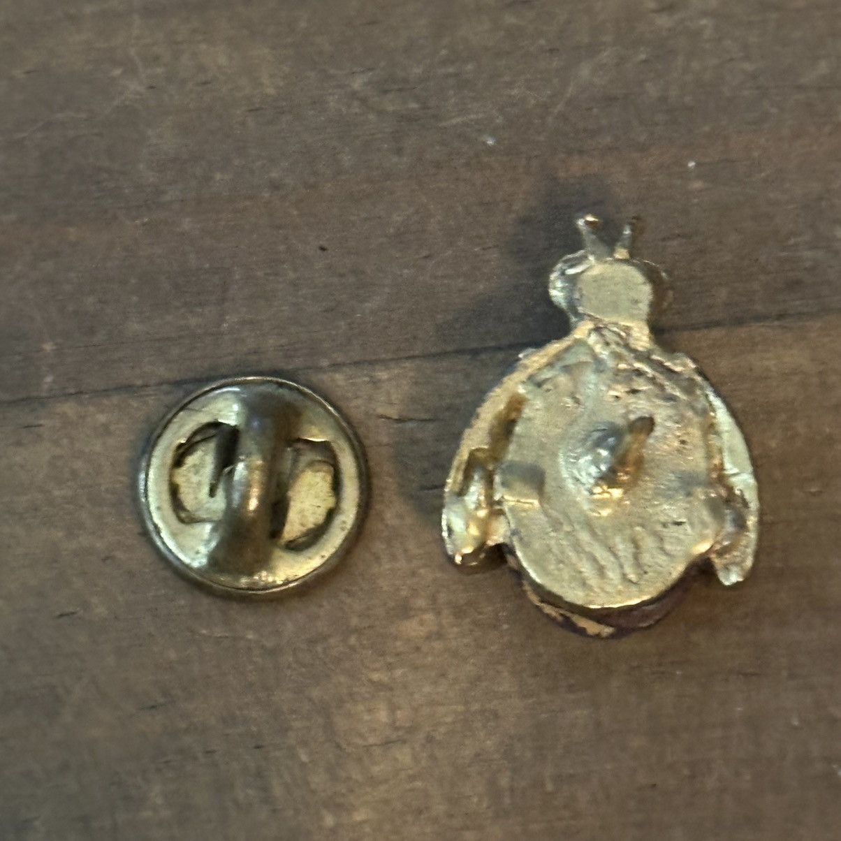 Vintage Vintage gold tone red glass stone lady bug tac pin Size ONE SIZE - 4 Thumbnail
