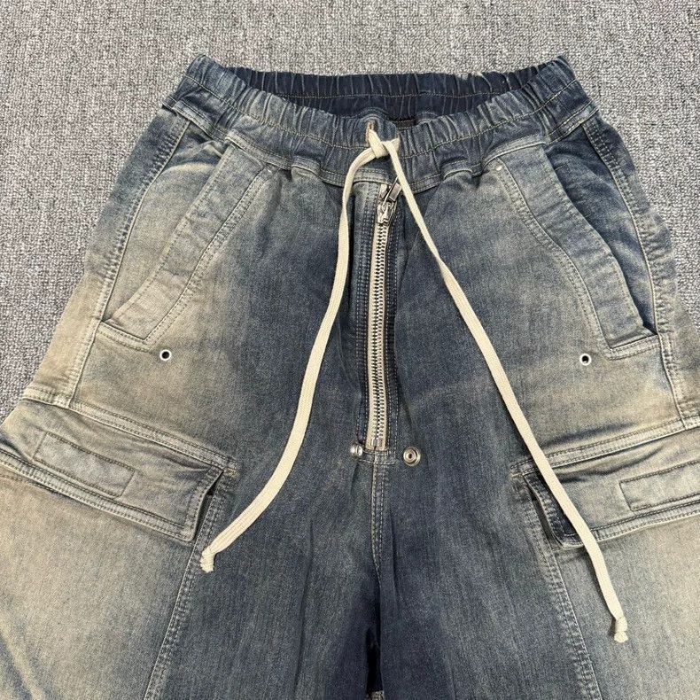 Rick Owens Rick Owens Ro Cargo Multi-Pocket Denim Pants-2506 Size US 26 / EU 42 - 4 Thumbnail