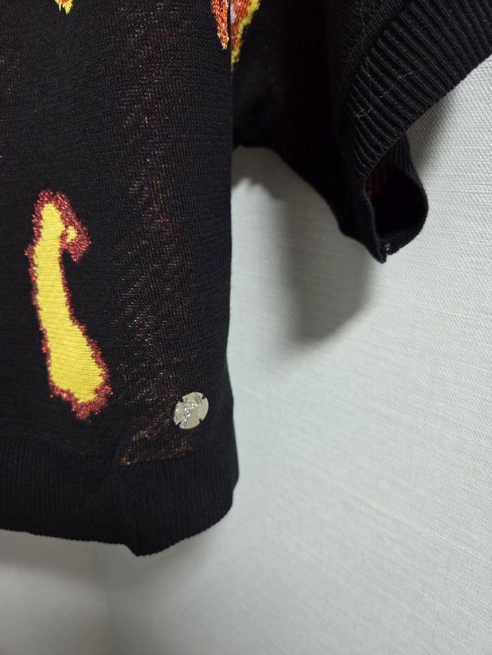 Versace Versace Collection fire crop knit Size XS / US 0-2 / IT 36-38 - 6 Thumbnail