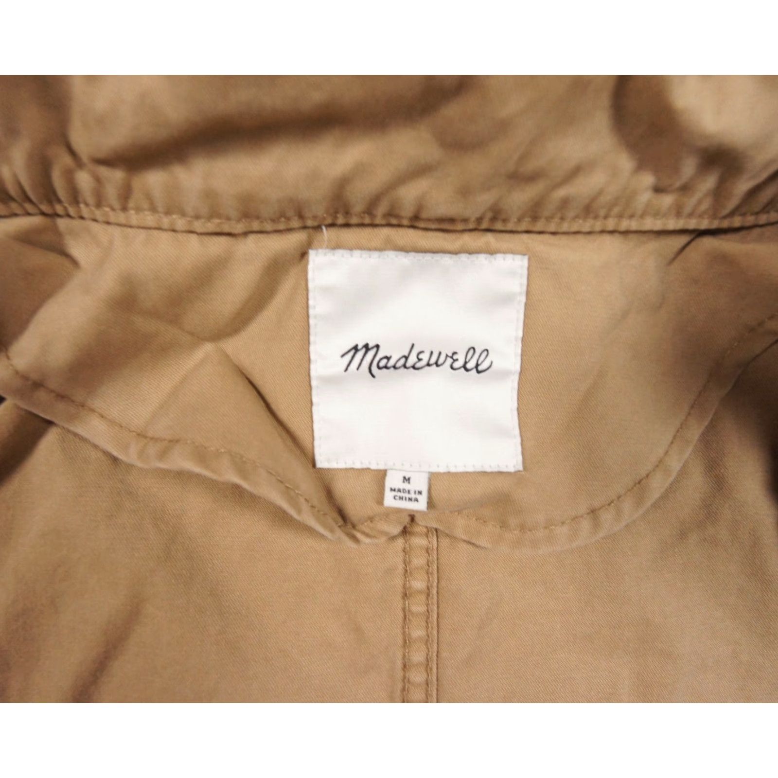 Madewell VINTAGE Madewell Jacket Women’s Medium Cotton Outdoor Casual Military Zip Down Fall Spring SummerWinter Size M / US 6-8 / IT 42-44 - 6 Thumbnail