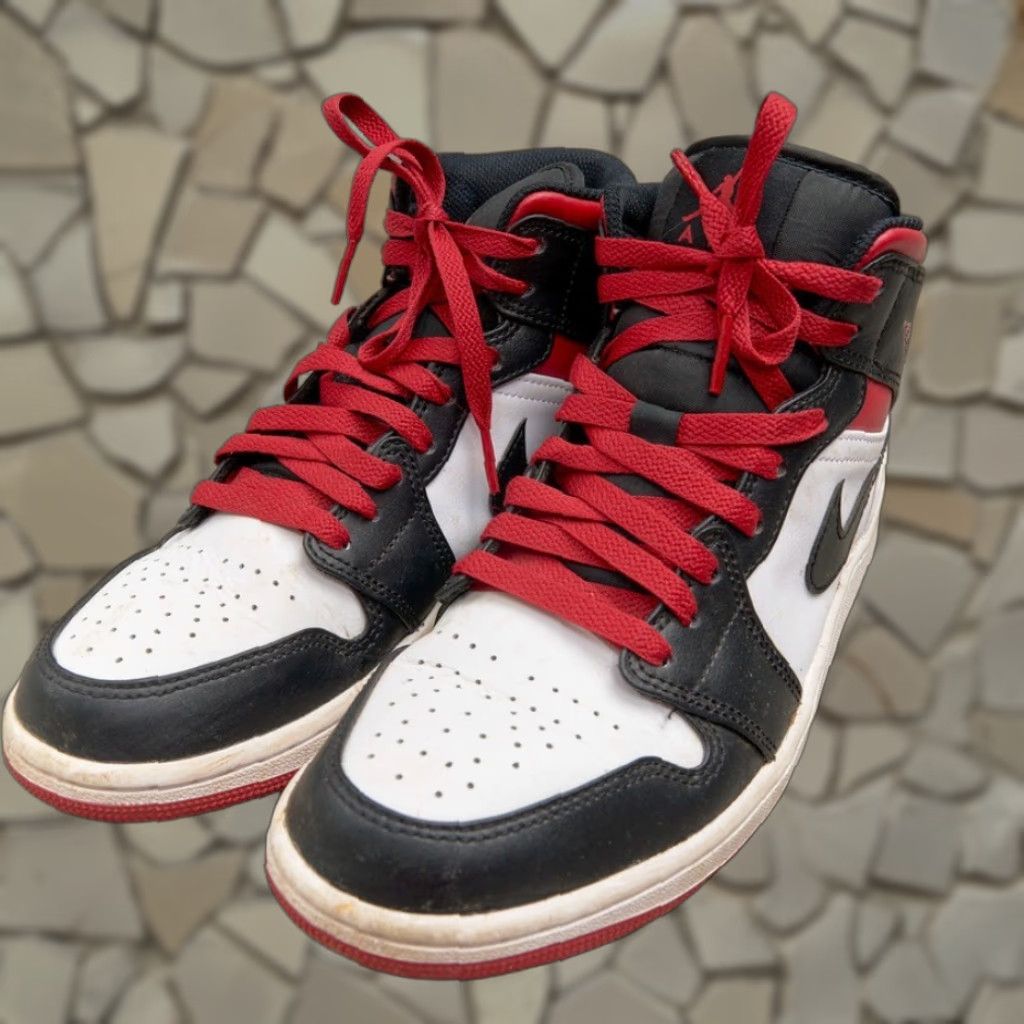 VINTAGE Nike Air Jordan Mid Sneakers Men's Casual Leather