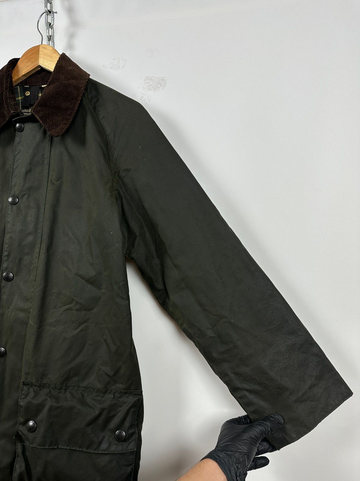 Barbour Vintage Barbour Gamefair Waxed Olive Green Coat Jacket Size US S / EU 44-46 / 1 - 13 Thumbnail
