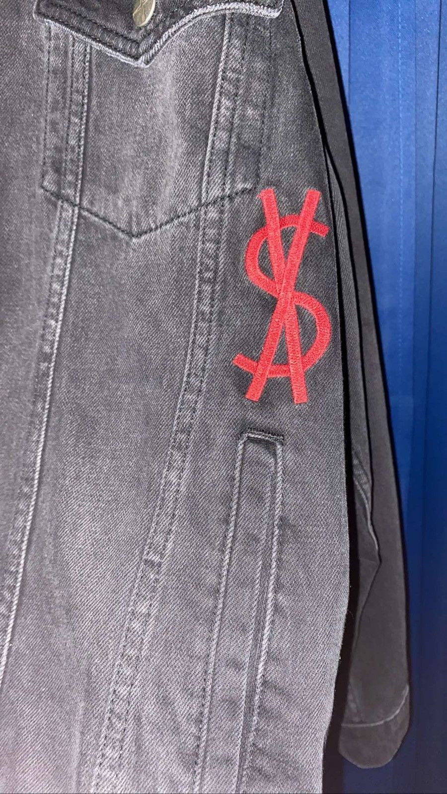 Ksubi Ksubi Black Oh G Rose Royalty Ether Denim Jacket Size US L / EU 52-54 / 3 - 6 Thumbnail