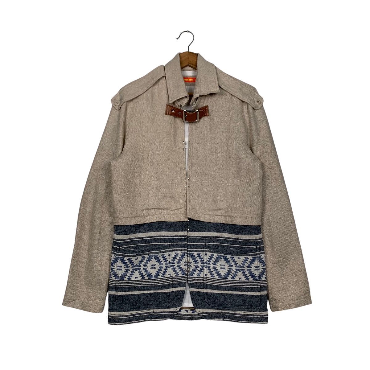 Japanese Brand × Vintage ☀️Nice design Thunderbox navajo motif cotton jacket Size US S / EU 44-46 / 1 - 1 Thumbnail
