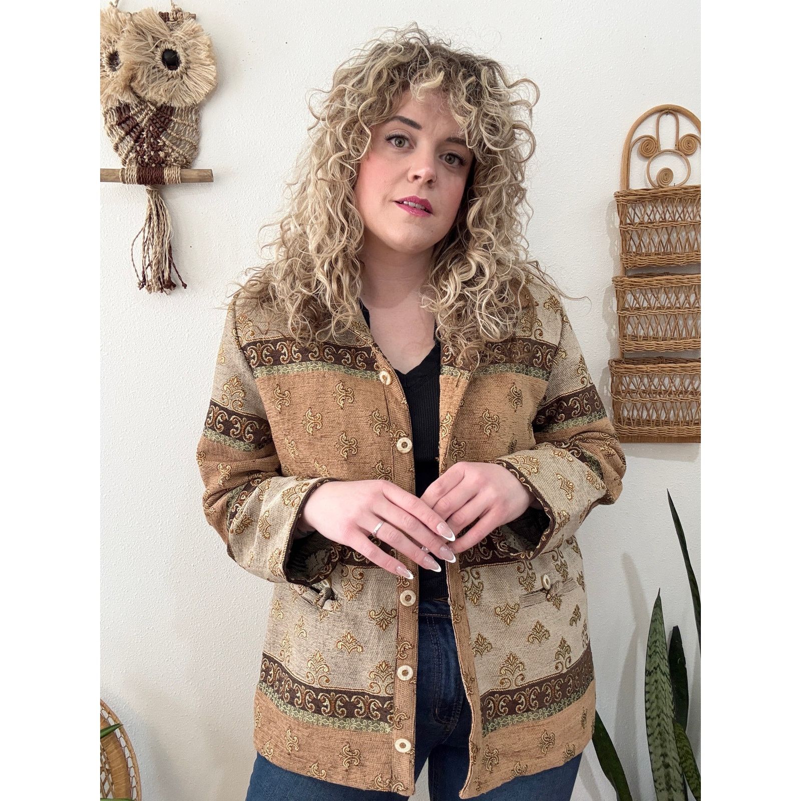 Other Y2K Earthy Tapestry Shacket size 16 Size XXL / US 16-18 / IT 52-54 - 1 Thumbnail