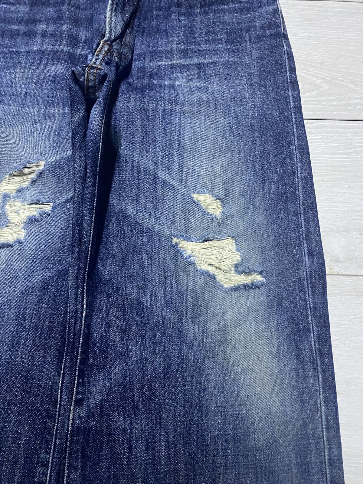 Japanese Brand Vintage Japanese Brand Gold Rush Distresssed Baggy Jeans Size US 32 / EU 48 - 8 Thumbnail