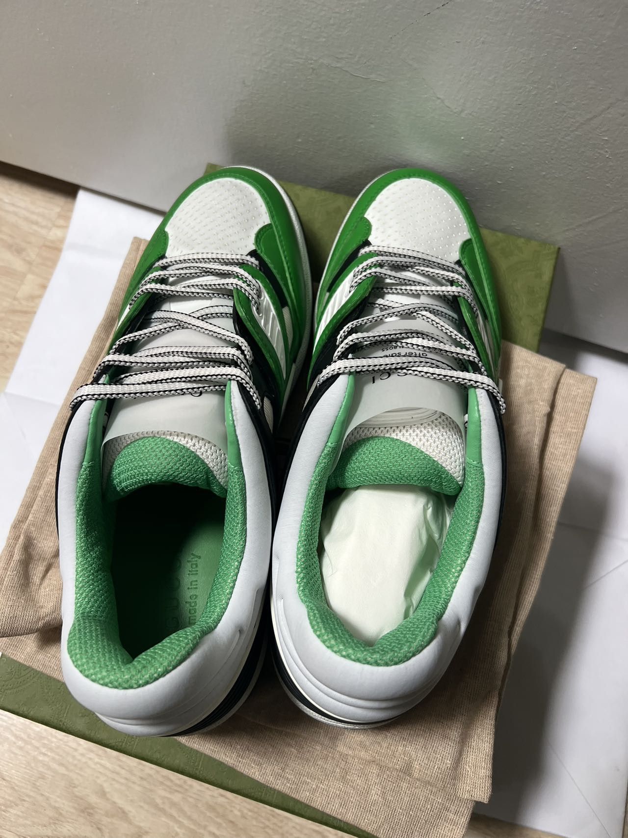Gucci Gucci Basket 'Green Demetra' 697882-2SH90-3760 Size US 12 / EU 45 - 4 Thumbnail