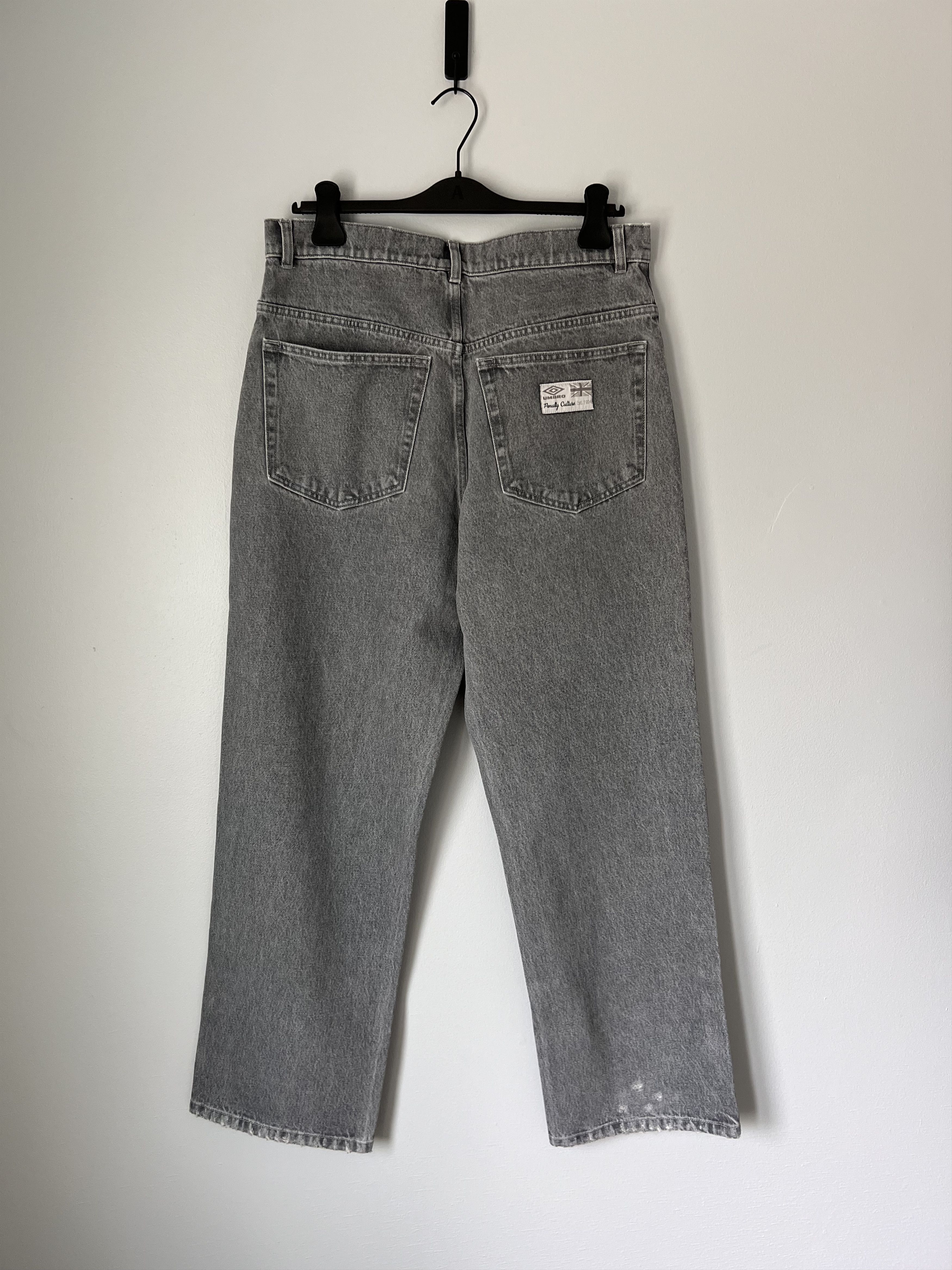 Slam Jam × Umbro Umbro Slam Jam Penalty Culture Lasered Logo Jeans in Grey Size US 34 / EU 50 - 5 Thumbnail