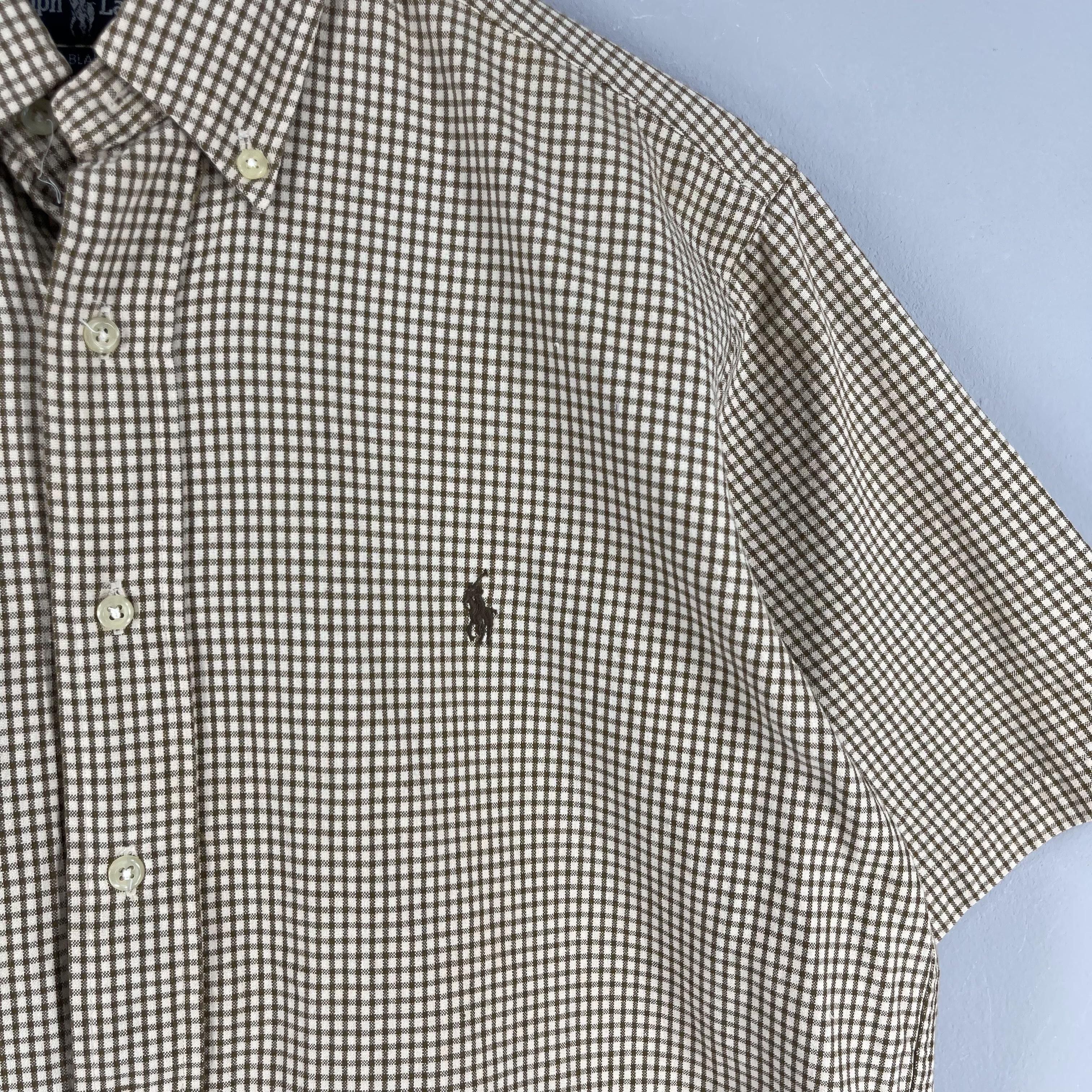 Polo Ralph Lauren Vintage 90's POLO Ralph Lauren Checkered Gingham Flannel Size US S / EU 44-46 / 1 - 2 Thumbnail