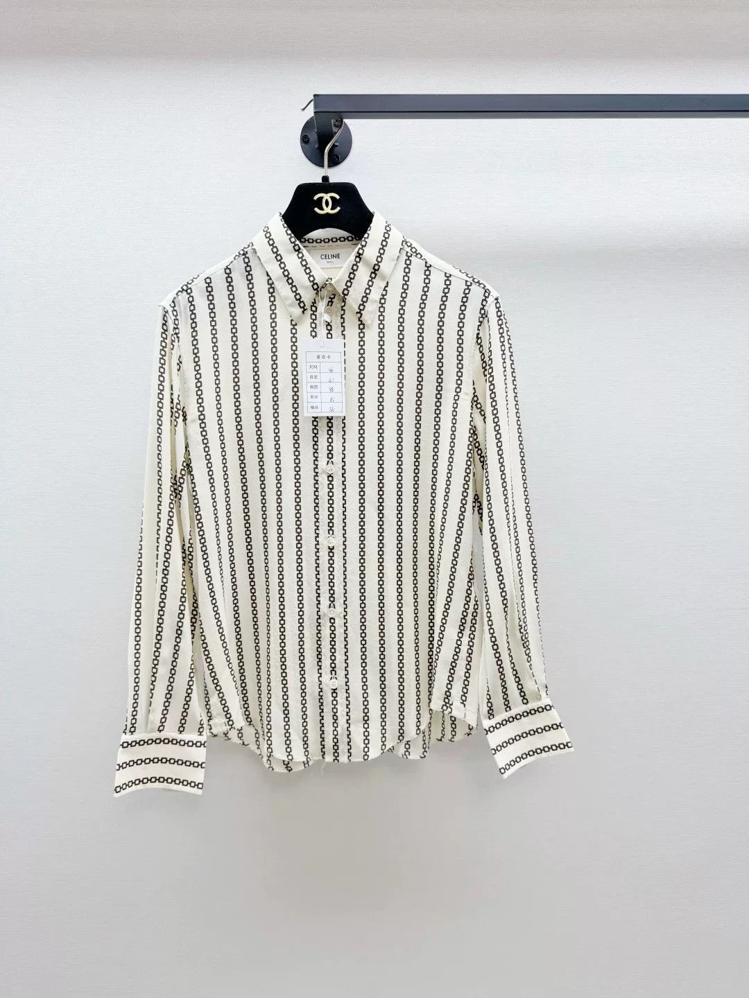 Celine Celine Silk Striped Shirt Size XS / US 0-2 / IT 36-38 - 1 Thumbnail