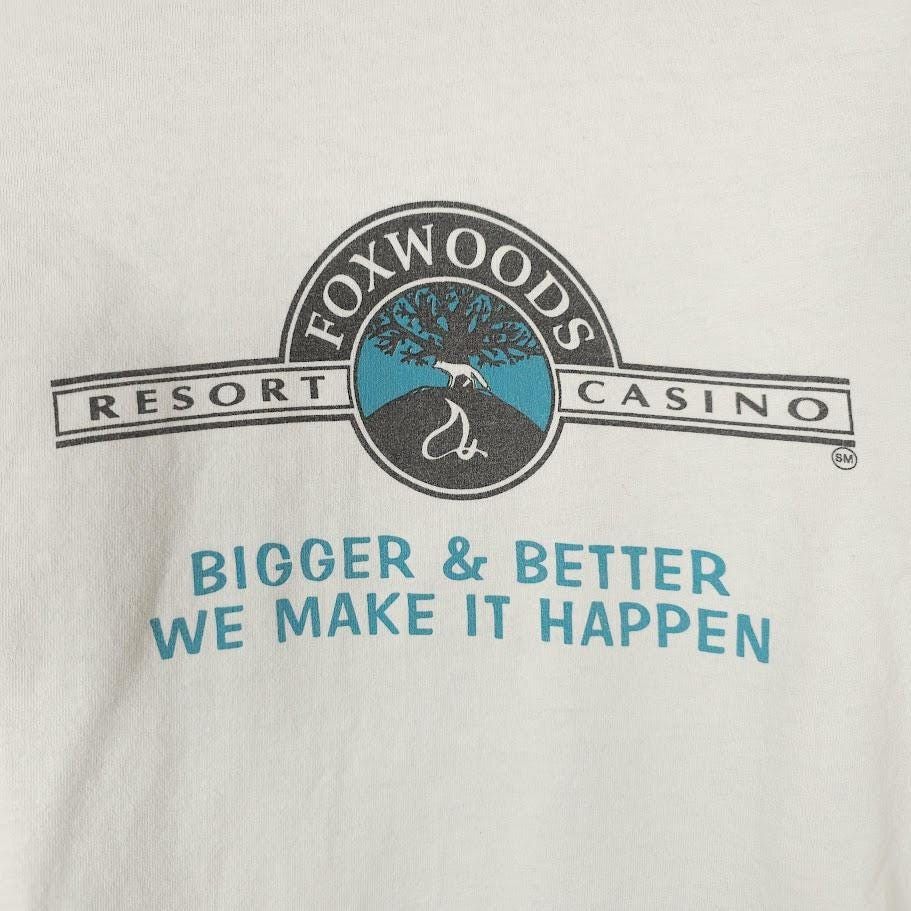 Vintage Vintage Foxwoods Casino T Shirt Mens Size XL White 90s Size US XL / EU 56 / 4 - 4 Thumbnail