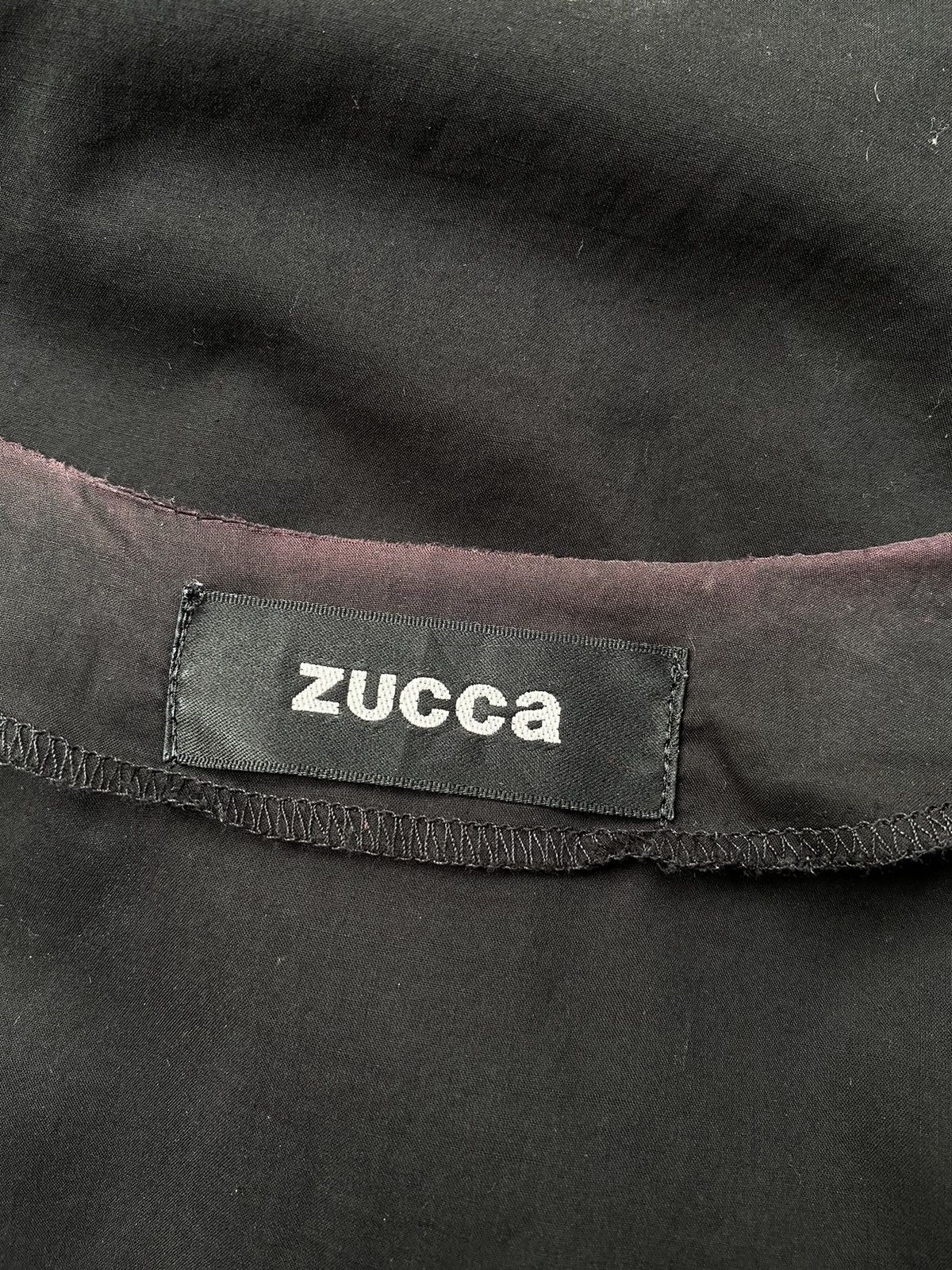 Zucca ZUCCA Black Rosette Front Blouse Size M / US 6-8 / IT 42-44 - 4 Thumbnail