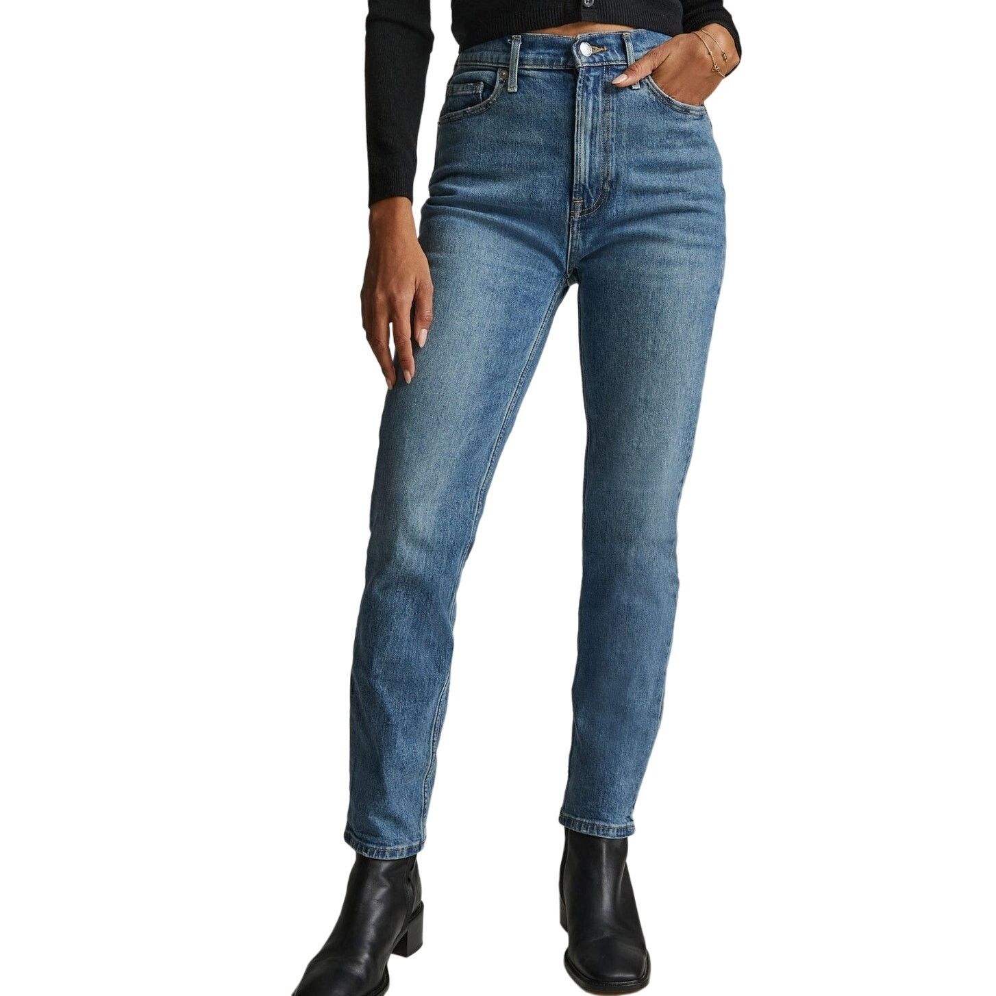Everlane EUC Everlane The Original Cheeky Crop Jean Sz. 24x27 Size 24" / US 00 / IT 34 - 4 Thumbnail