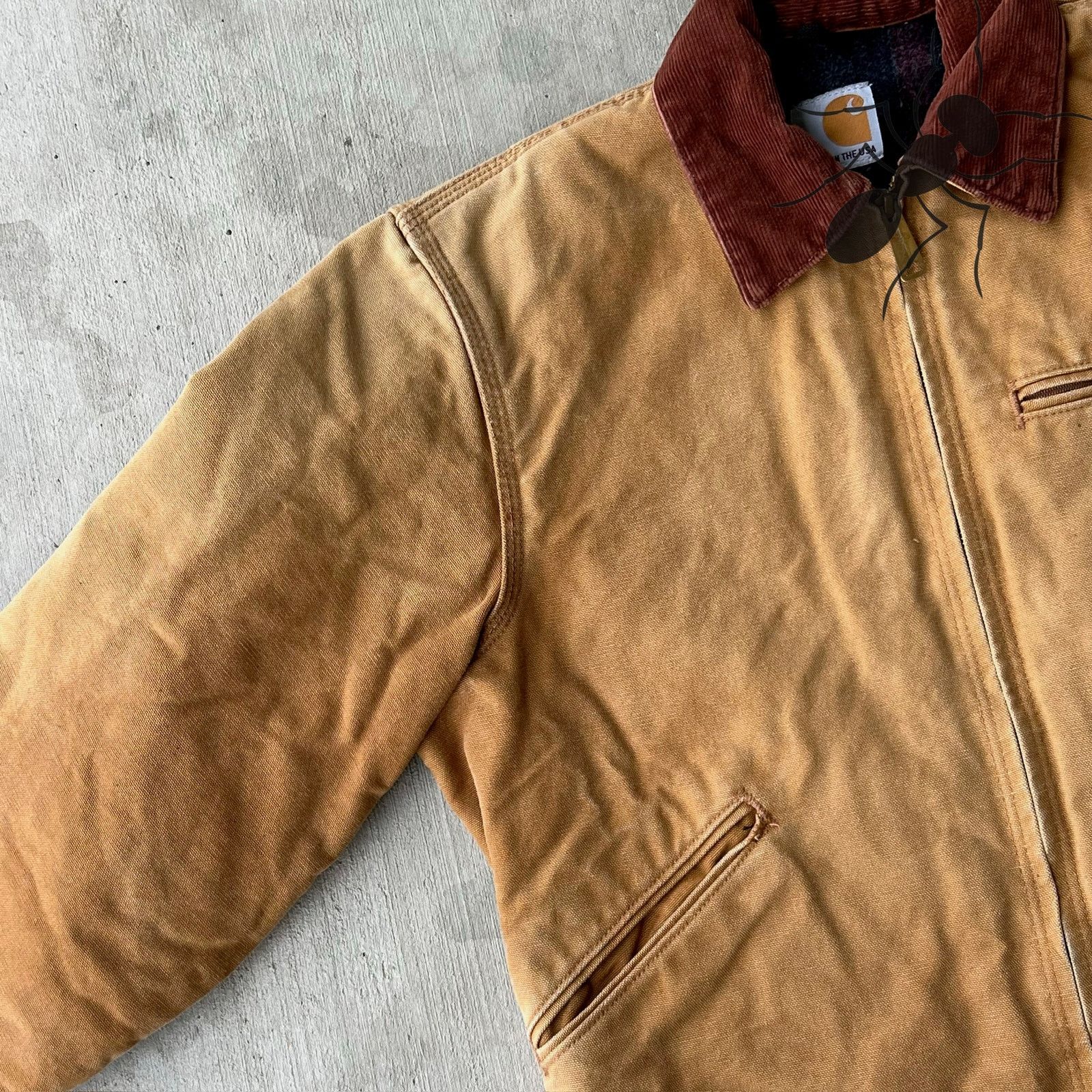 Carhartt × Vintage Carhartt J01 BRN brown detroit work wear jacket Size US S / EU 44-46 / 1 - 2 Thumbnail