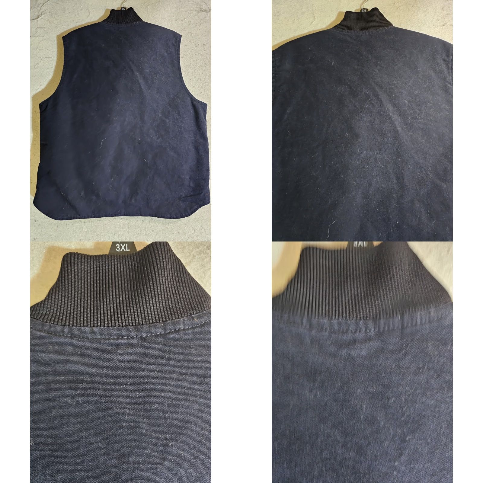 Carhartt VINTAGE Carhartt Vest Midi Midnight Blue V02 MDT Mens XL Reg Canvas Lined Zip Pockets All Seasons Workwear Logo 90s? Size US XL / EU 56 / 4 - 8 Thumbnail