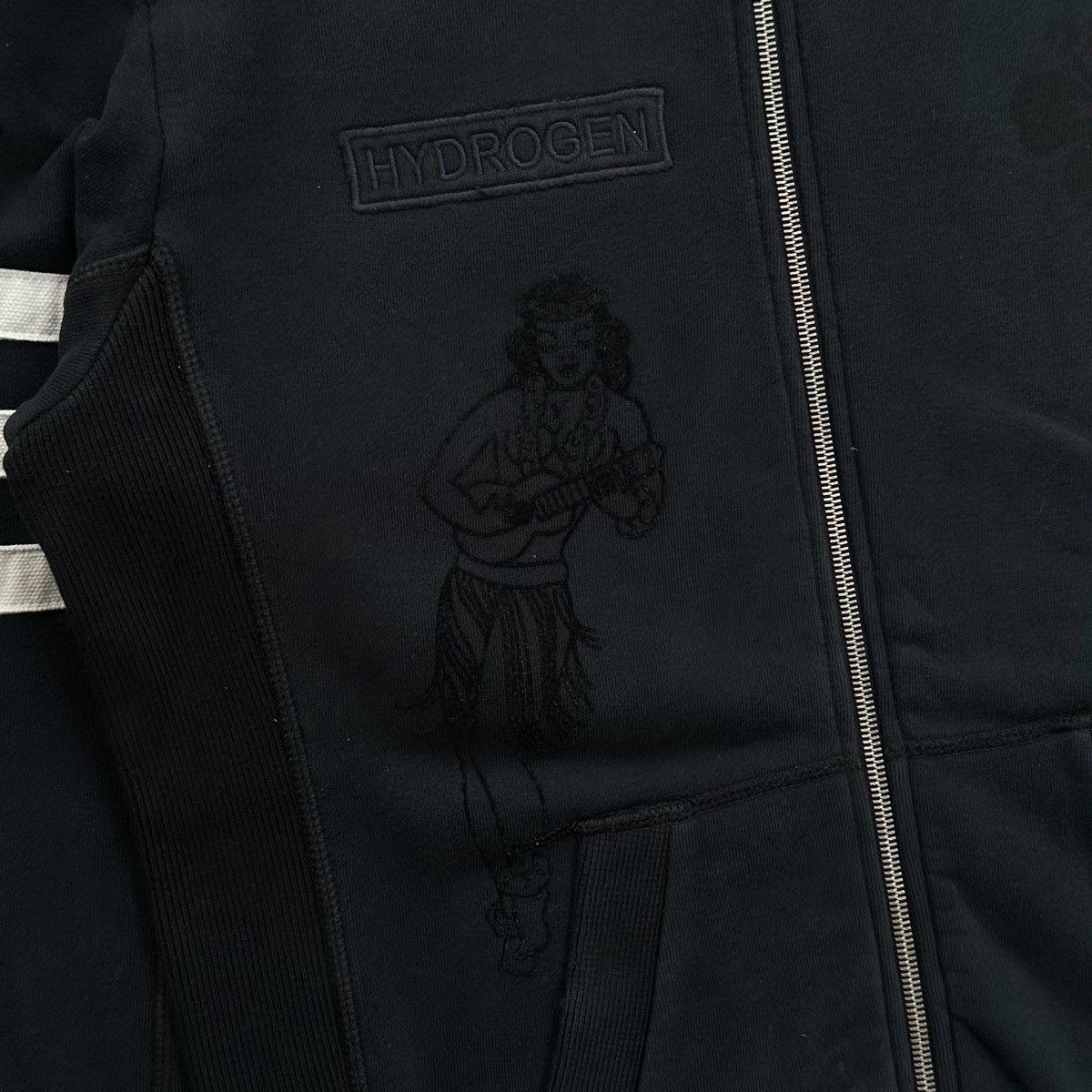 HYDROGEN VINTAGE HYDROGEN JEANS ZIPPER SWEATER RIPPED DESIGN Size US M / EU 48-50 / 2 - 7 Thumbnail