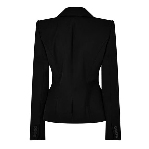 Alexander McQueen o1g2r1mq0824 Structured Zip Blazers in Black Size XS / US 0-2 / IT 36-38 - 2 Thumbnail