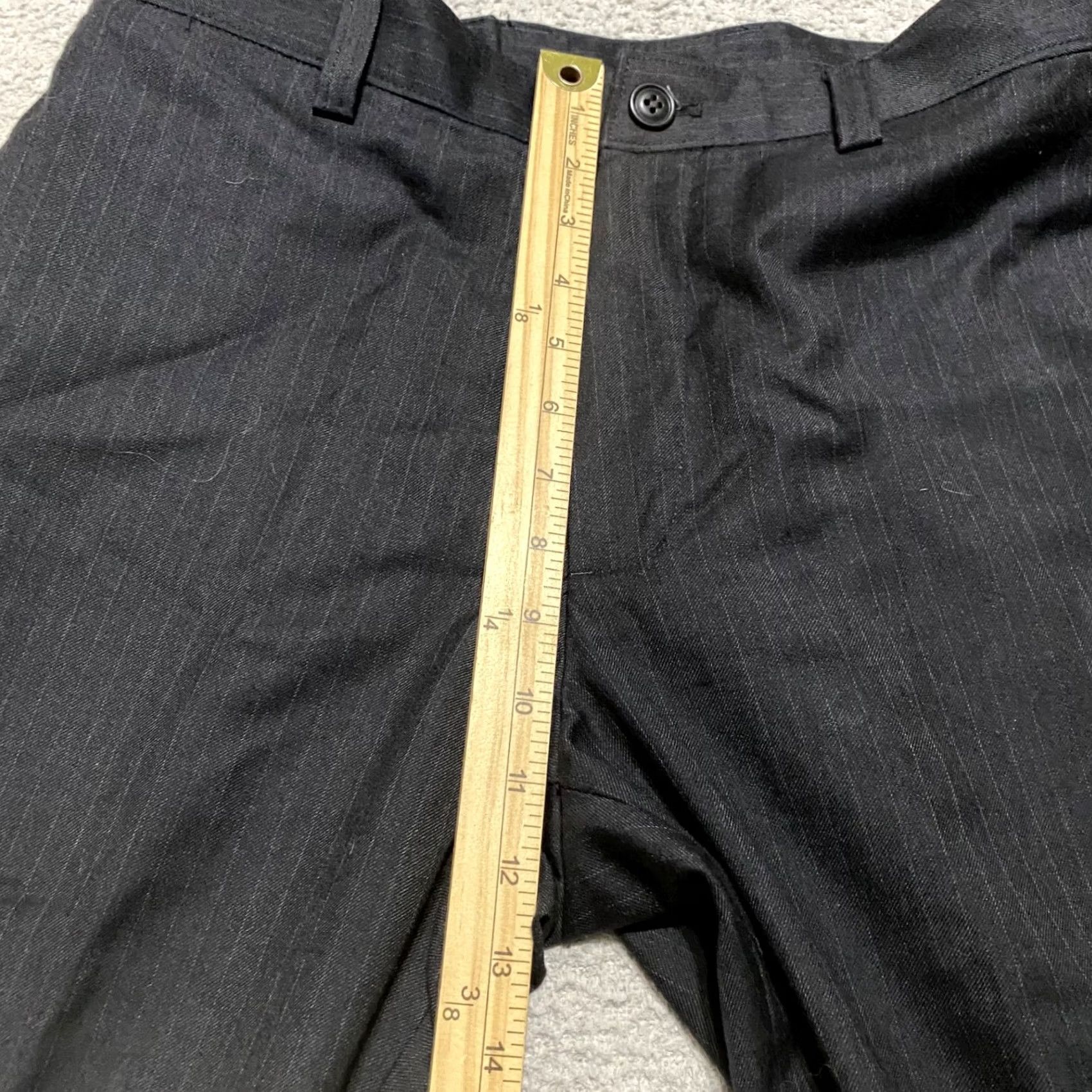 J.Crew J.CREW Mens 32x34 Dress Pants Gray Striped Wool Business Mid Rise Pants Mens 32 Gray Striped Wool Dress Pants Size US 32 / EU 48 - 6 Thumbnail