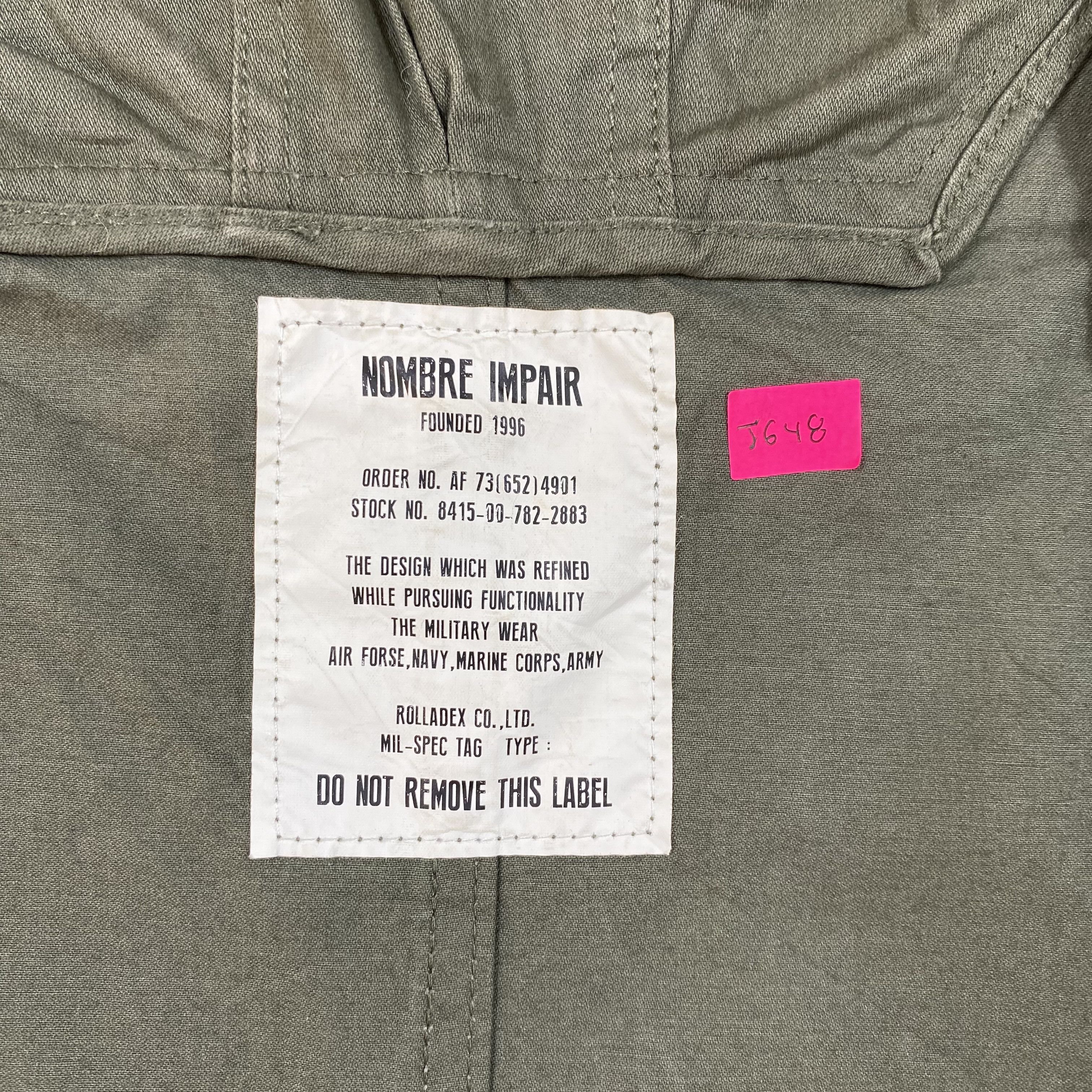 Japanese Brand Nombre Impair Military Hooded Deck Jacket Japanese-J648 Size US L / EU 52-54 / 3 - 16 Thumbnail