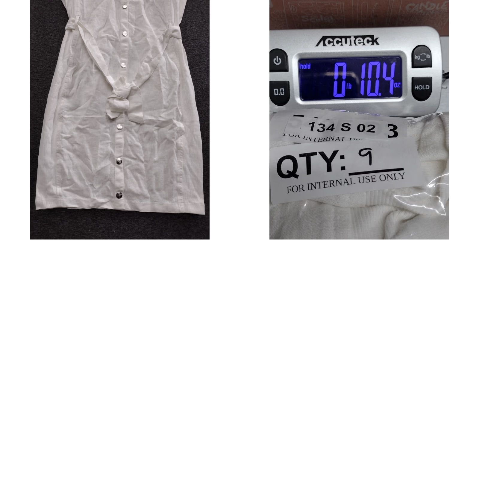 Guess Guess Shirt Dress Women's White Linen Belted Logo Buttons Collared Button Down Size M Size M / US 6-8 / IT 42-44 - 8 Thumbnail