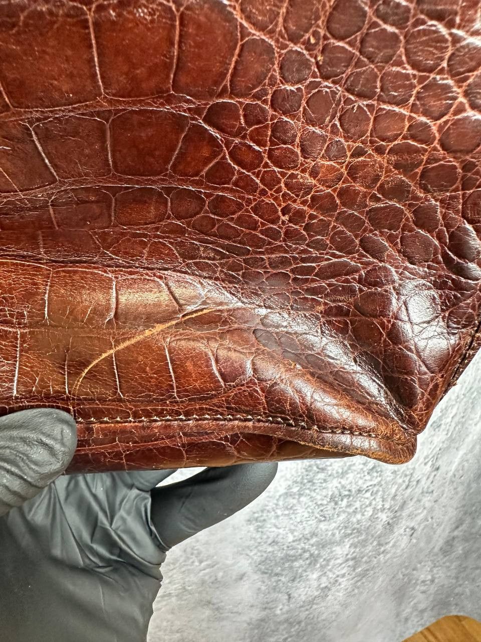 Russell & Bromley Russell & Bromley Italy Croc Embossed Leather Shoulder Bag Size ONE SIZE - 16 Thumbnail