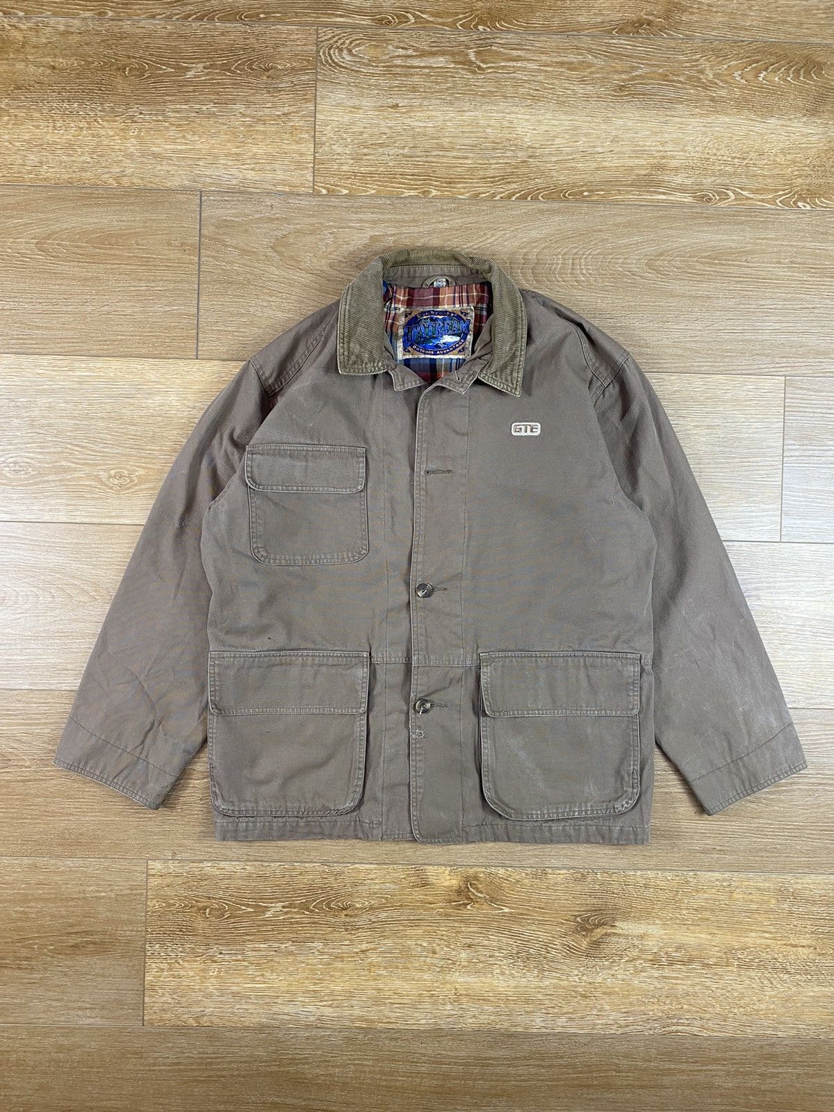 L.L. Bean Vintage 90s L.L Bean Style Flannel Lined Barn Coat Size US L / EU 52-54 / 3 - 1 Thumbnail