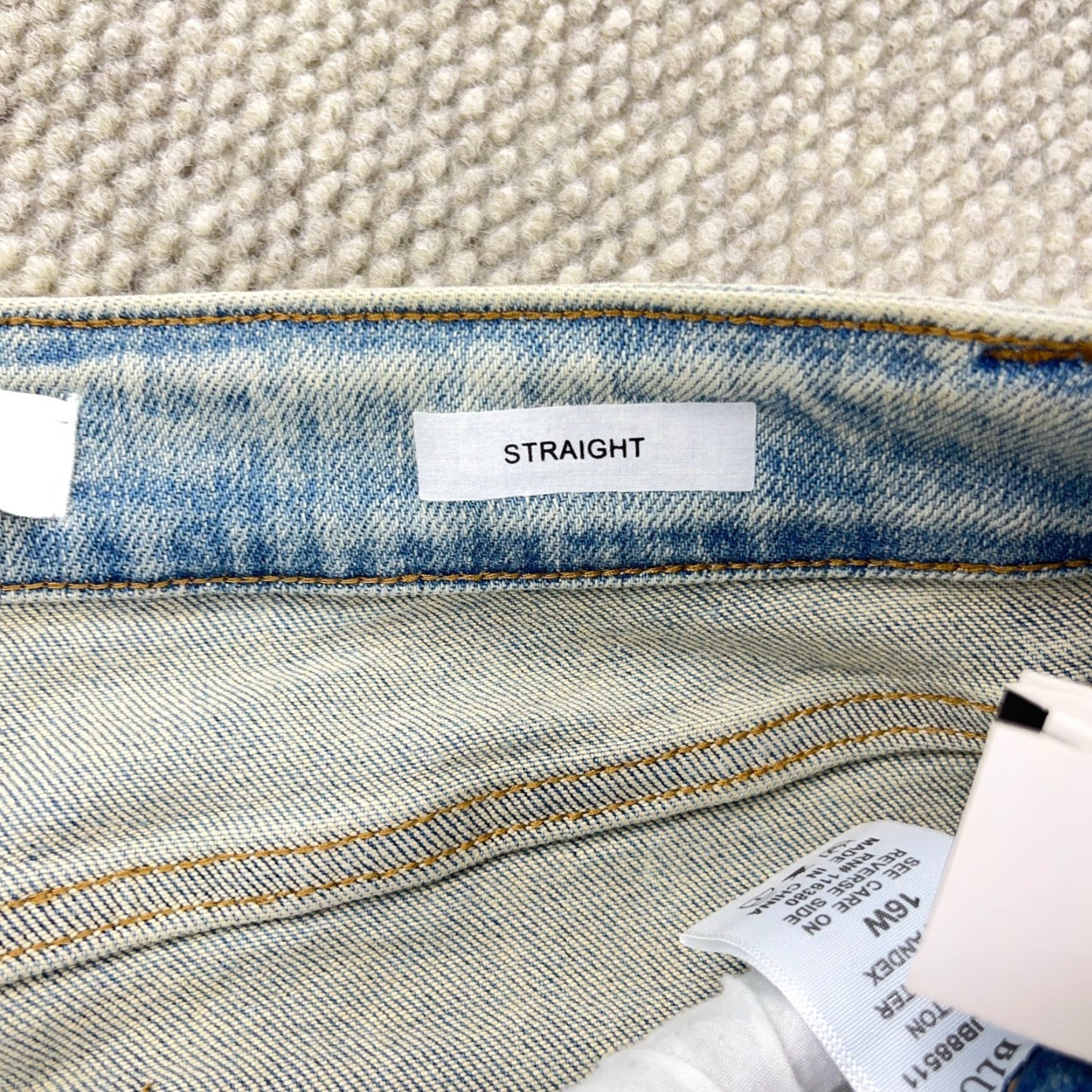 Vintage Judy Blue Jeans Women 16W Straight Leg High Waist Light Wash Distressed Holes Jeans Size 38" / US 16 / IT 52 - 7 Thumbnail
