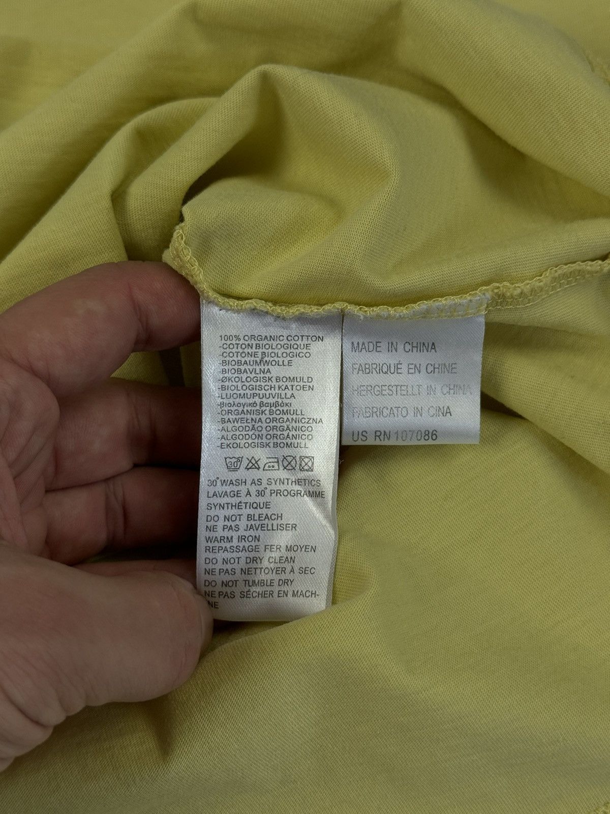Paul Smith PAUL SMITH Zebra Logo Yellow Organic Cotton T-Shirt Size US M / EU 48-50 / 2 - 9 Thumbnail
