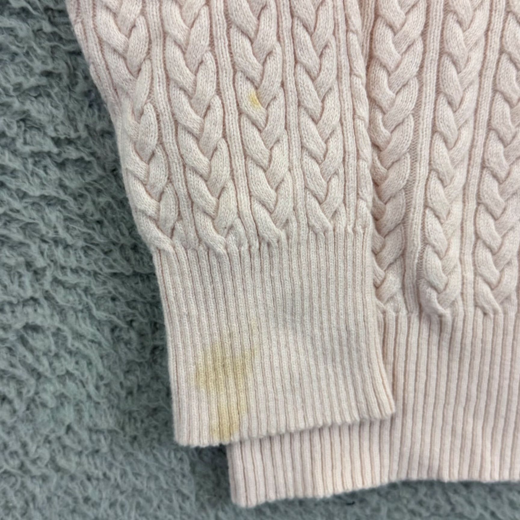 Eddie Bauer Vintage Eddie Bauer Sweater Womens XL Pink Cashmere Angora Cable Knit V Neck Ballet? Size XL / US 12-14 / IT 48-50 - 6 Thumbnail