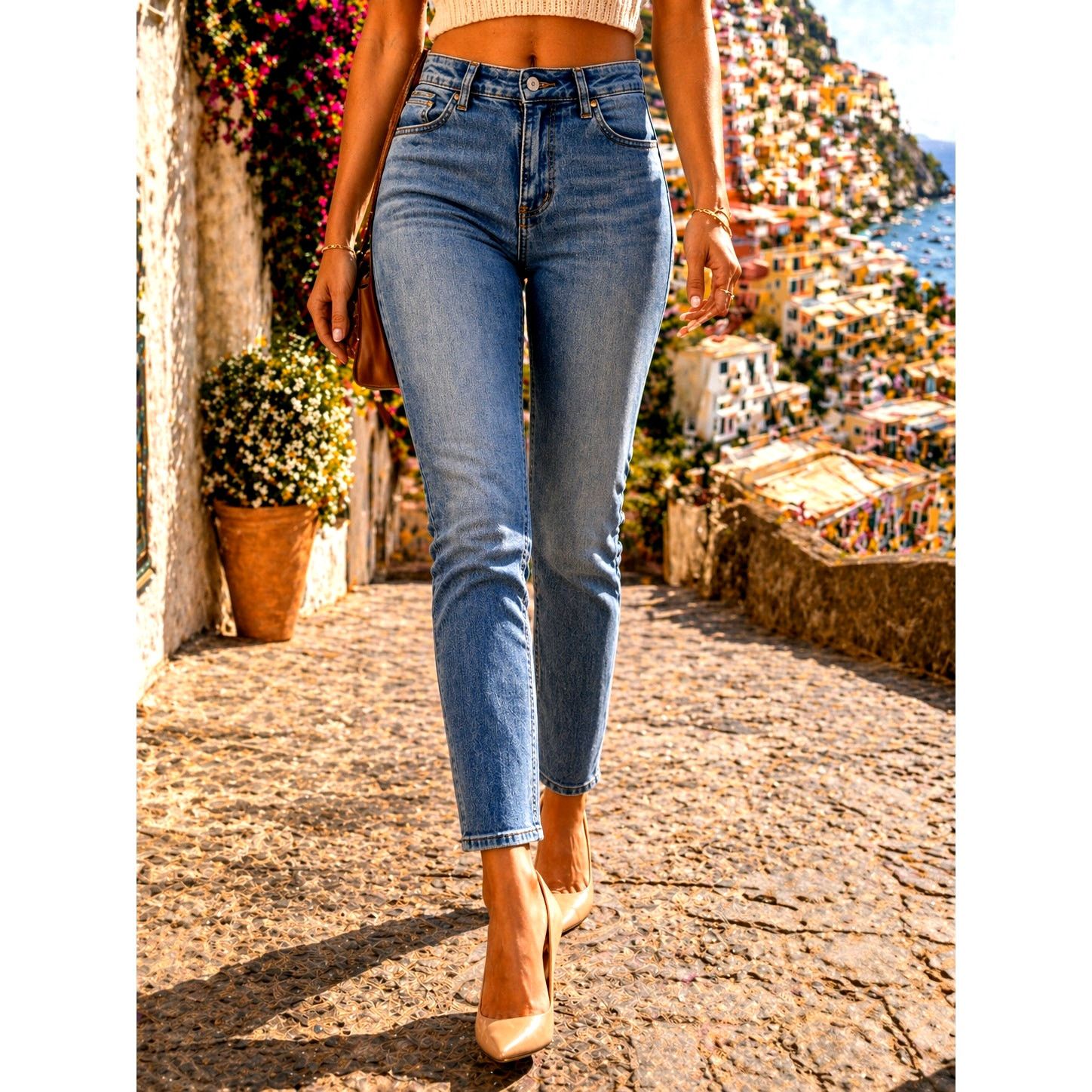 Other Studio Blue Straight Jeans Clean Double Vision 29 Size 29" - 1 Thumbnail