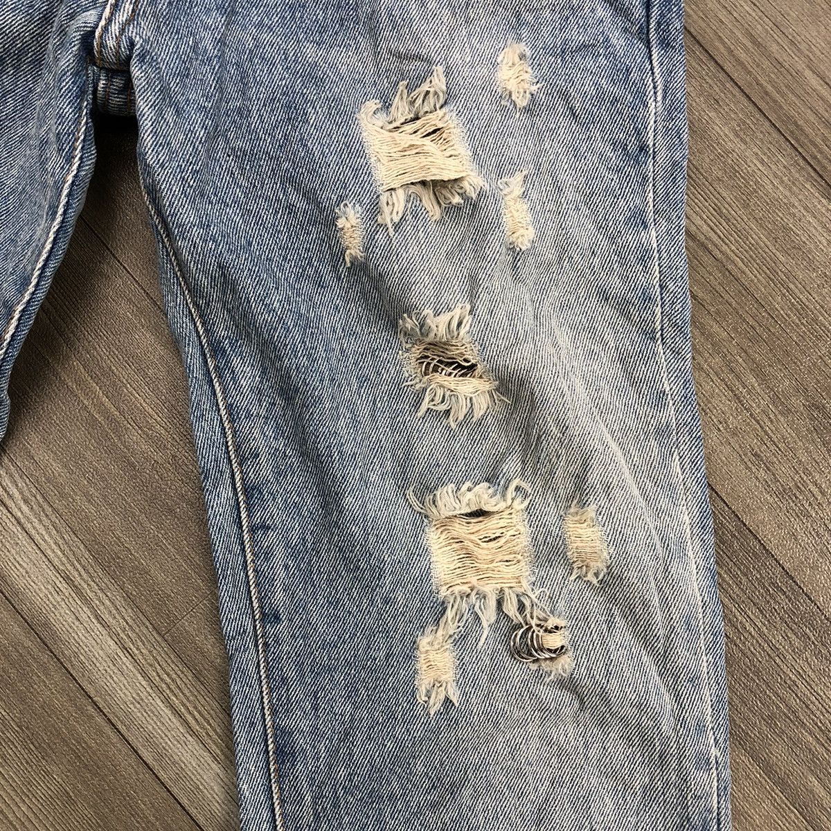 If Six Was Nine 2000s Ingni Distressed Studded Lgb Bootcut Flared Jeans Y2K Size US 28 / EU 44 - 5 Thumbnail