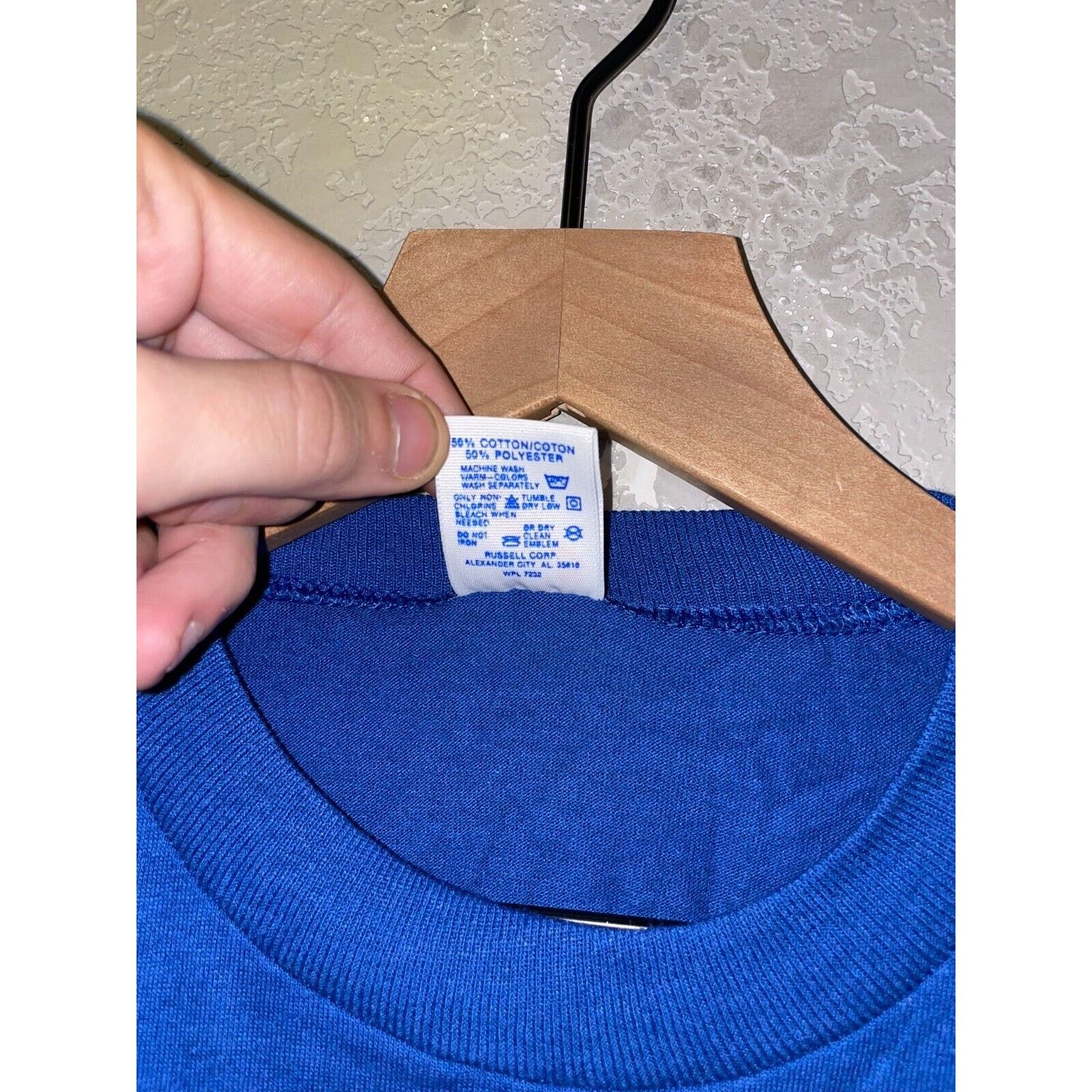 Jerzees Vintage Otitan Environmental Shirt Blue #7 Tee USA 90s Large Size US L / EU 52-54 / 3 - 6 Thumbnail