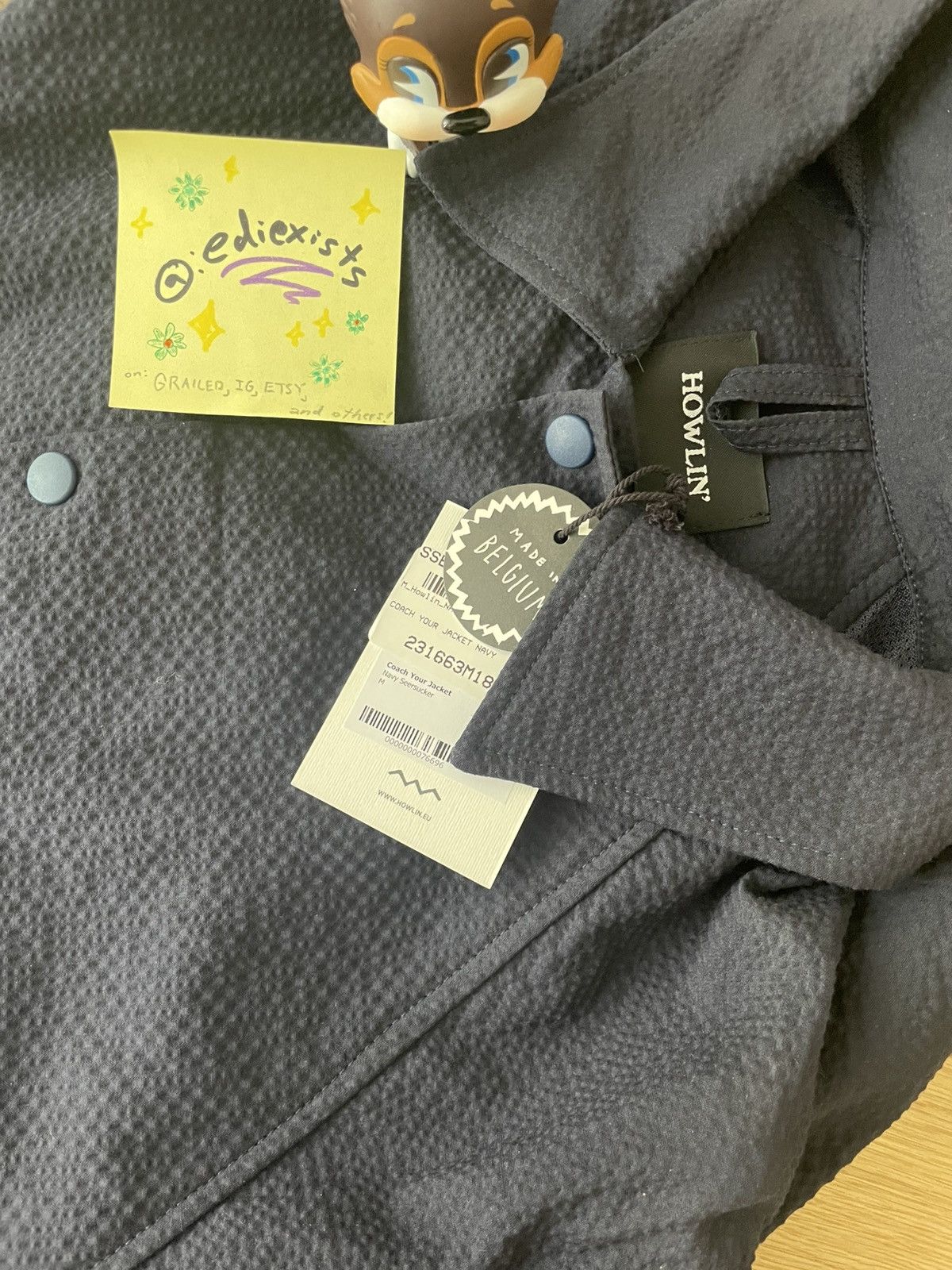 Howlin' Navy buttoned coach jacket . very neat. Size M . 🦕 Size US M / EU 48-50 / 2 - 2 Thumbnail