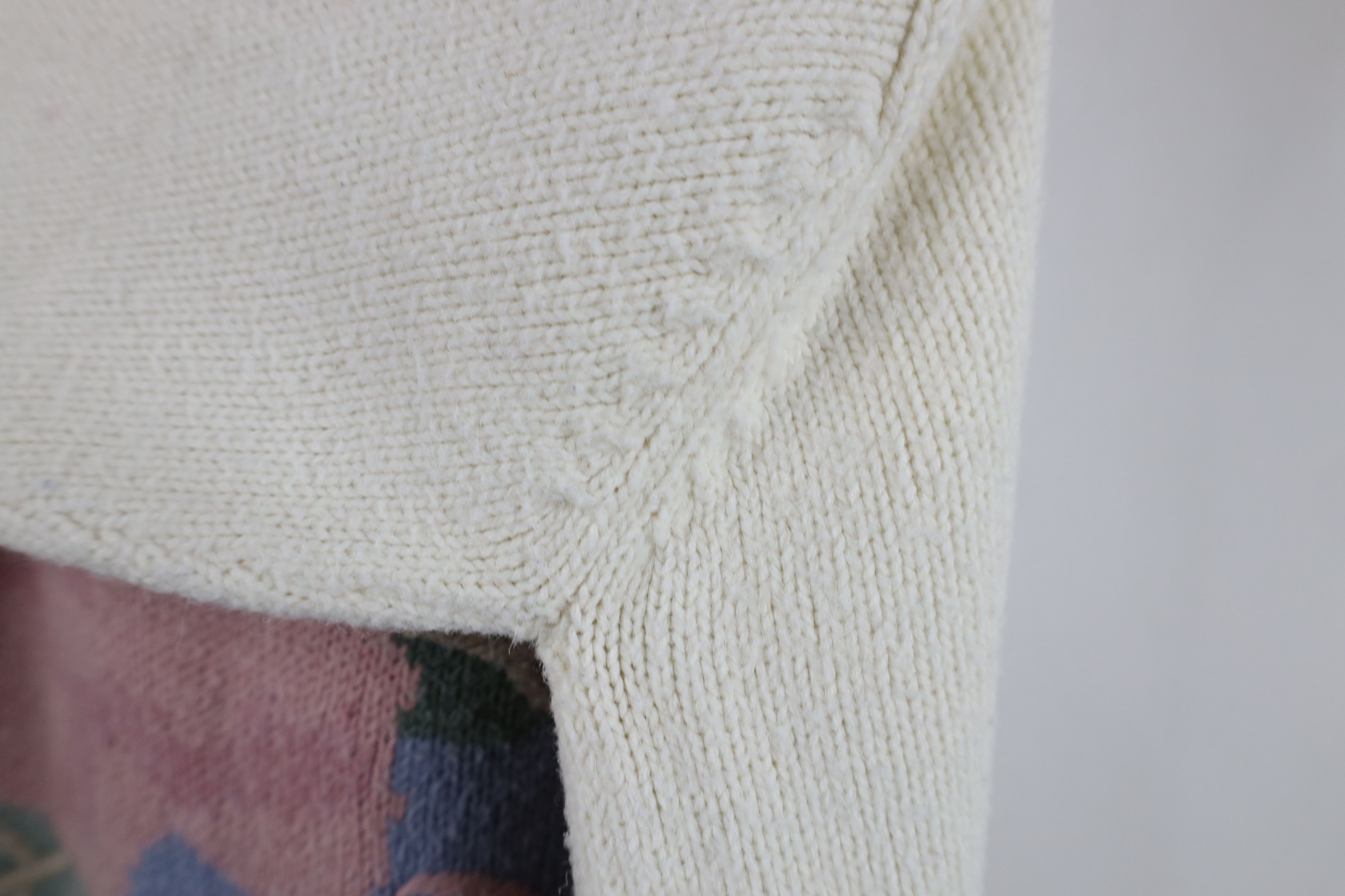 Vintage Vintage 90s Streetwear Flower Floral Knit Crewneck Sweater Size L / US 10 / IT 46 - 9 Thumbnail